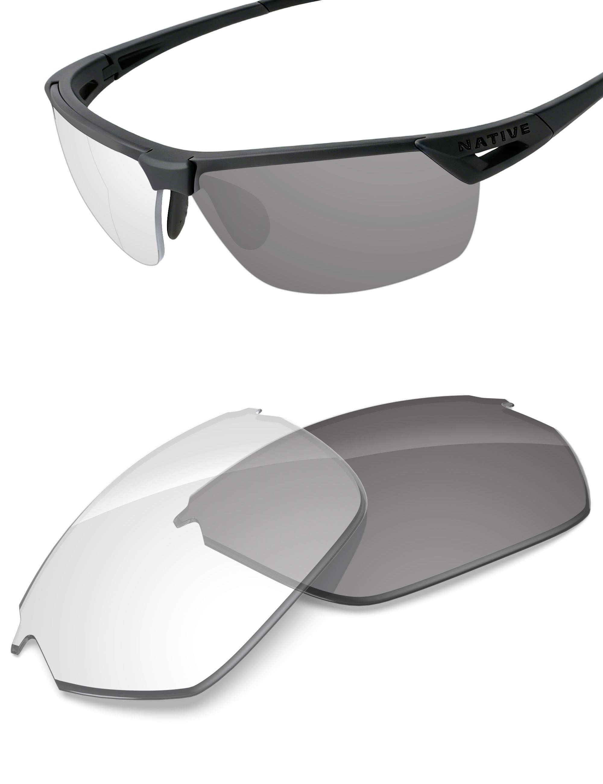 Adapt Gray Photochromic Blue Light Blocking-Non-Polarized
