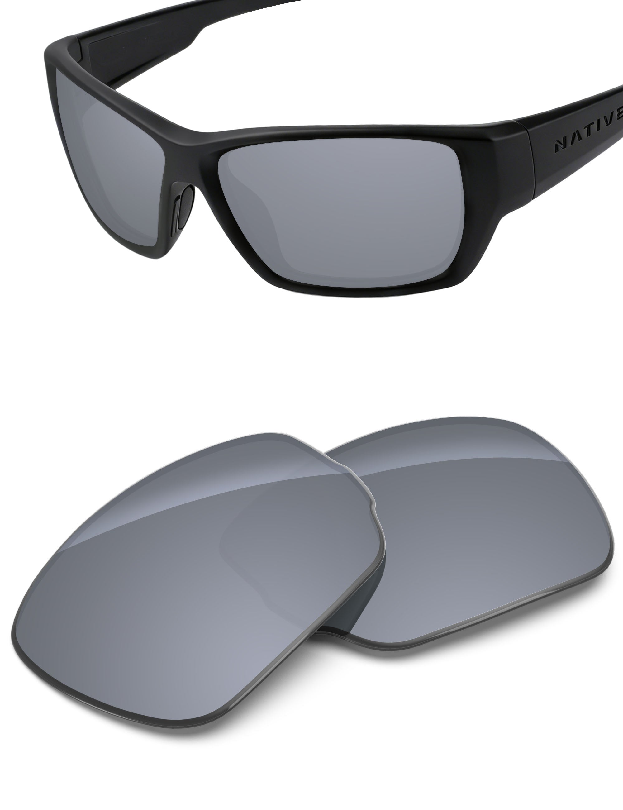 Silver Metallic FlashMirror™-Non-Polarized