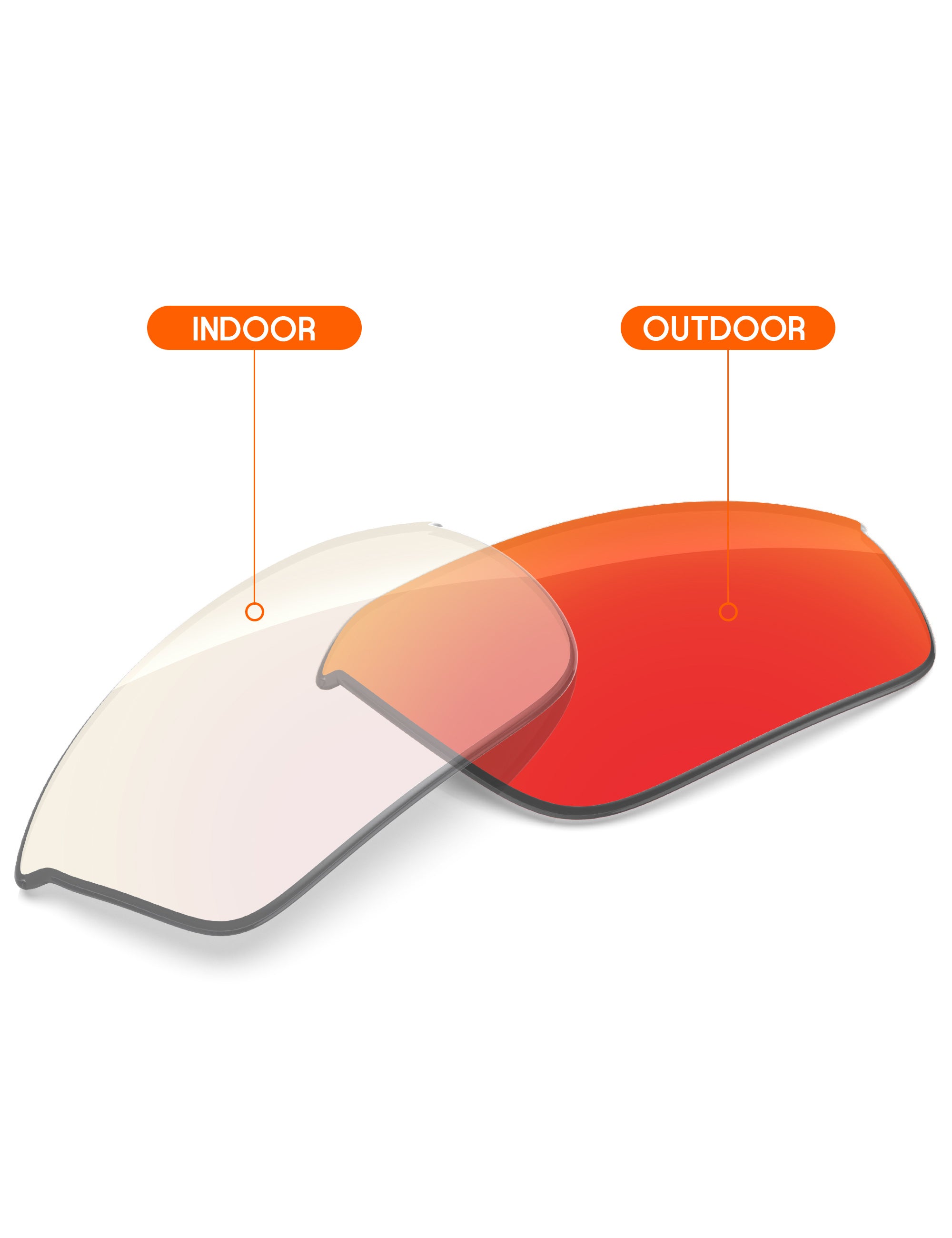 Fire Red FlashMirror™ Photochromic-Non-Polarized