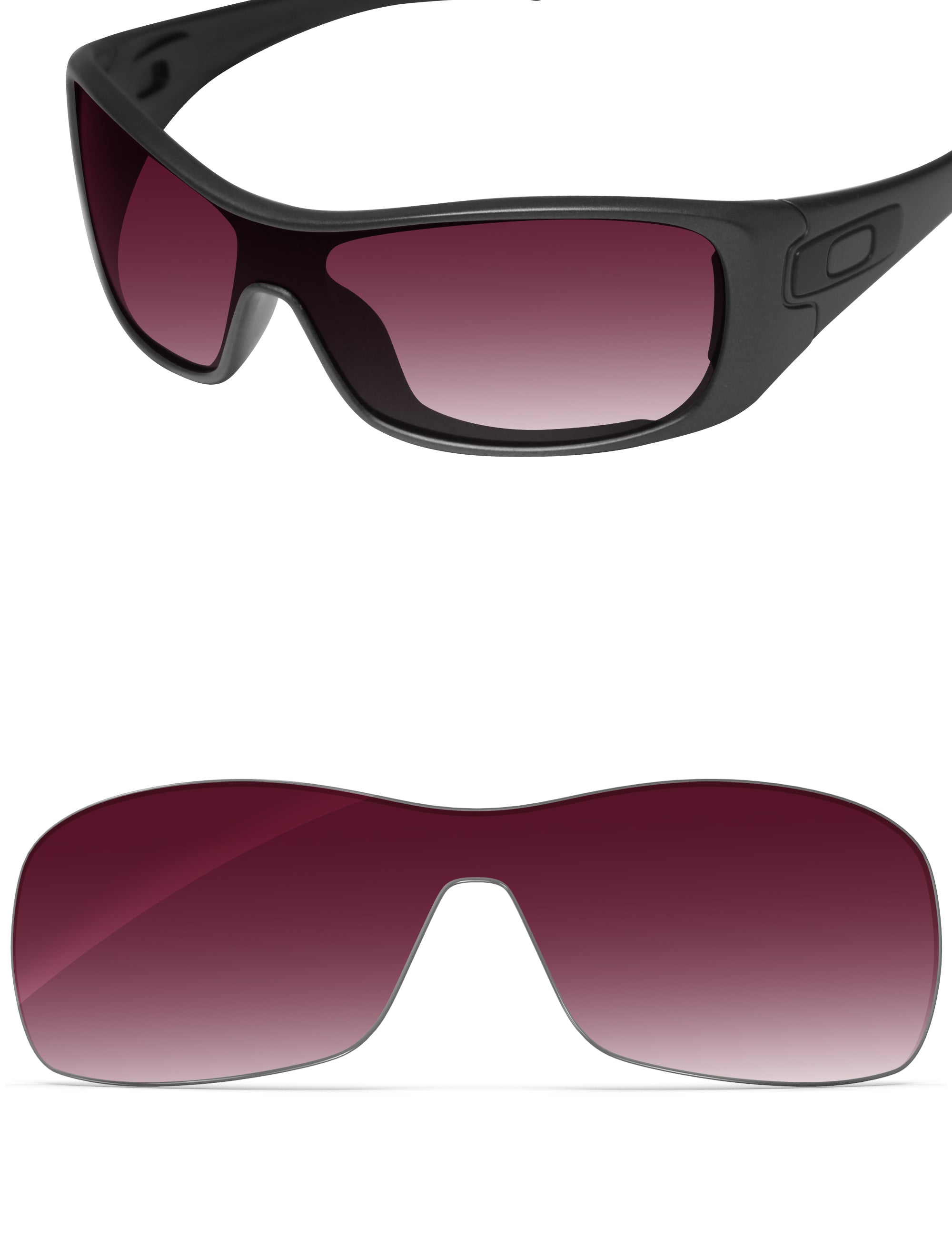 Wine Red Gradient-Non-Polarized