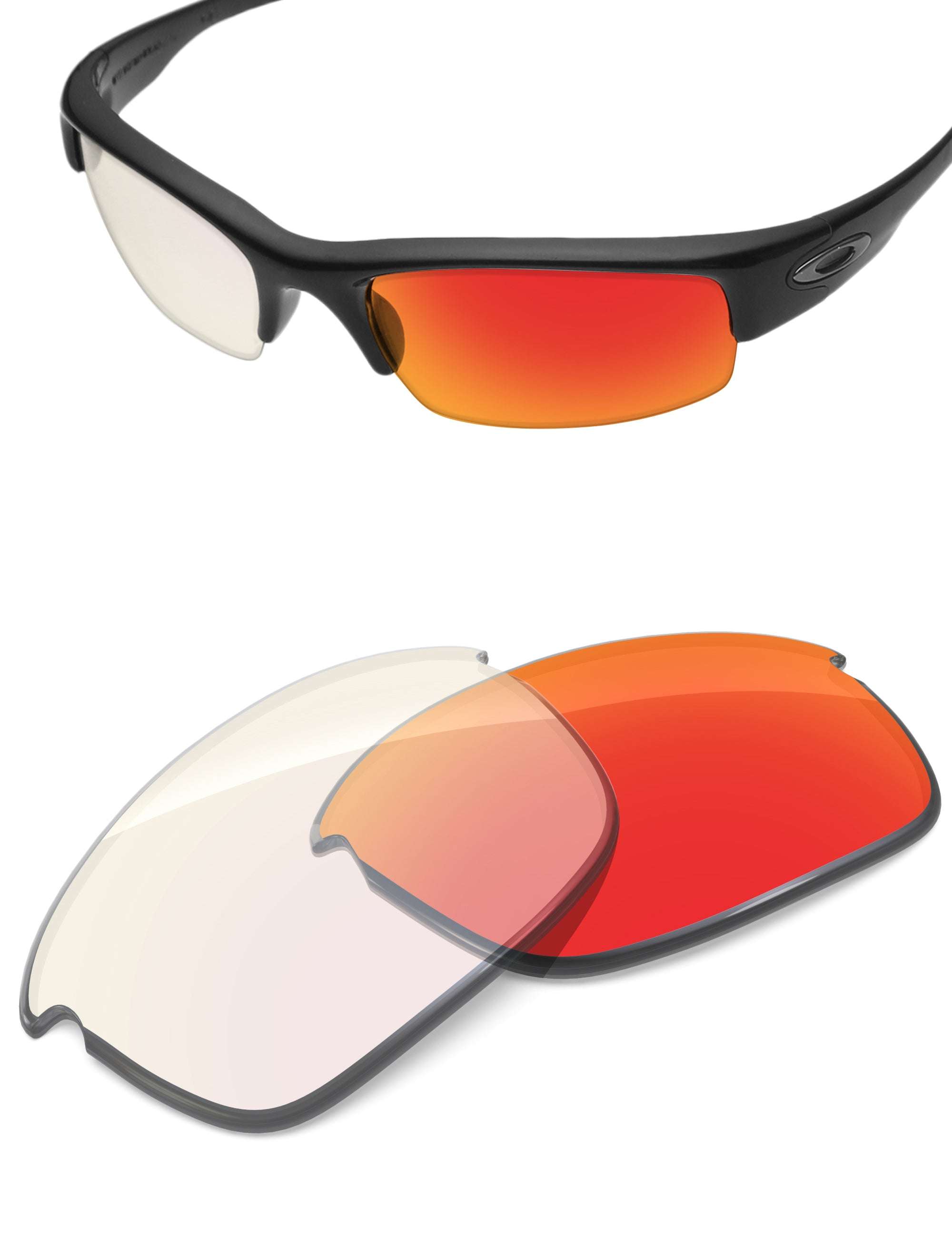 Fire Red FlashMirror™ Photochromic-Non-Polarized