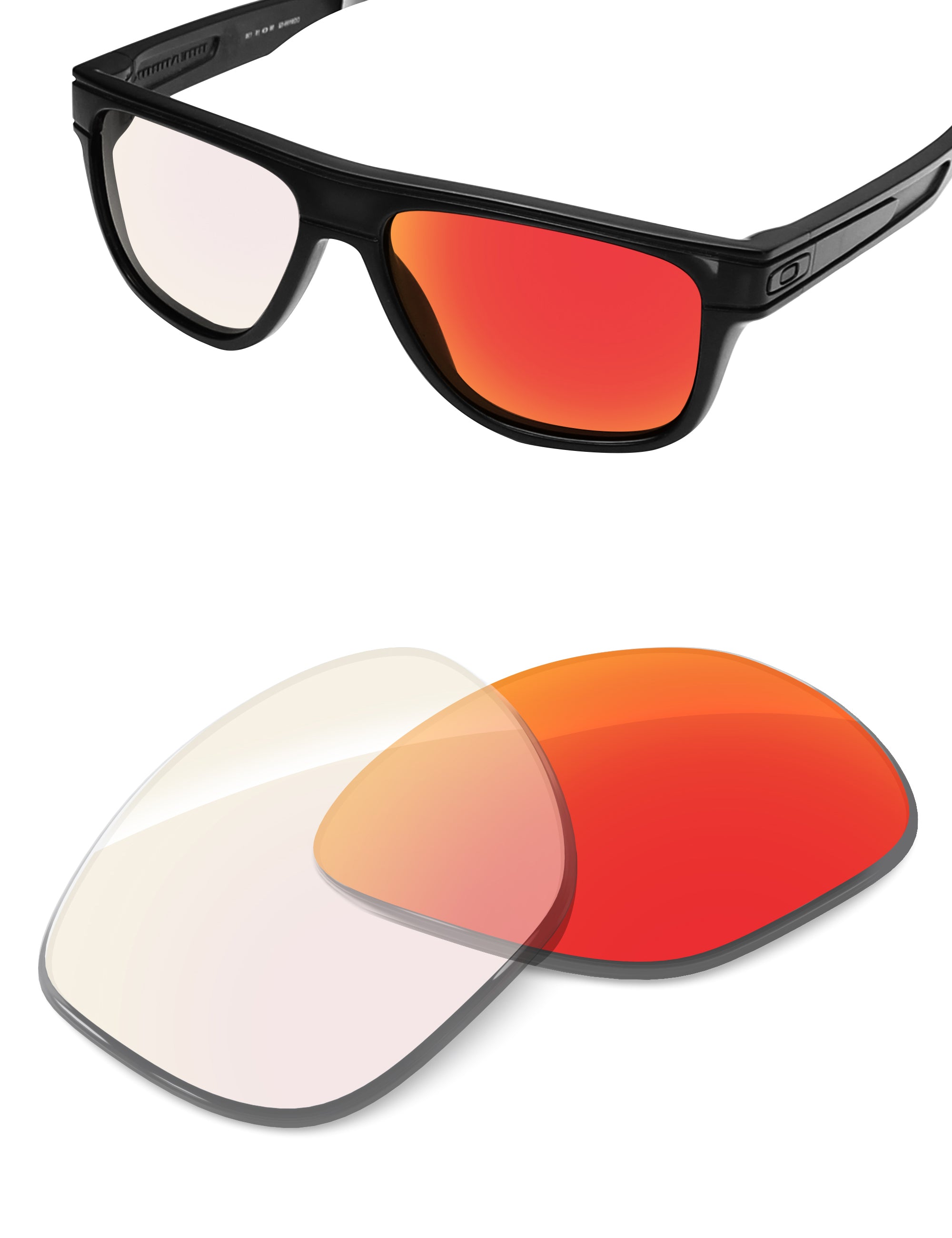 Fire Red FlashMirror™ Photochromic-Non-Polarized