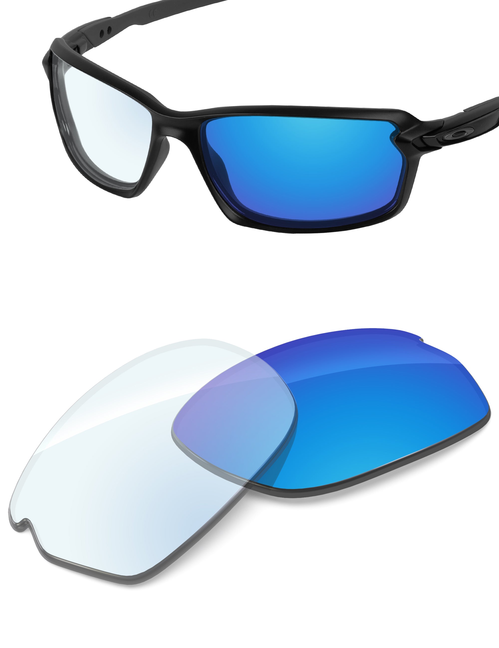 Sky Blue FlashMirror™ Photochromic-Non-Polarized