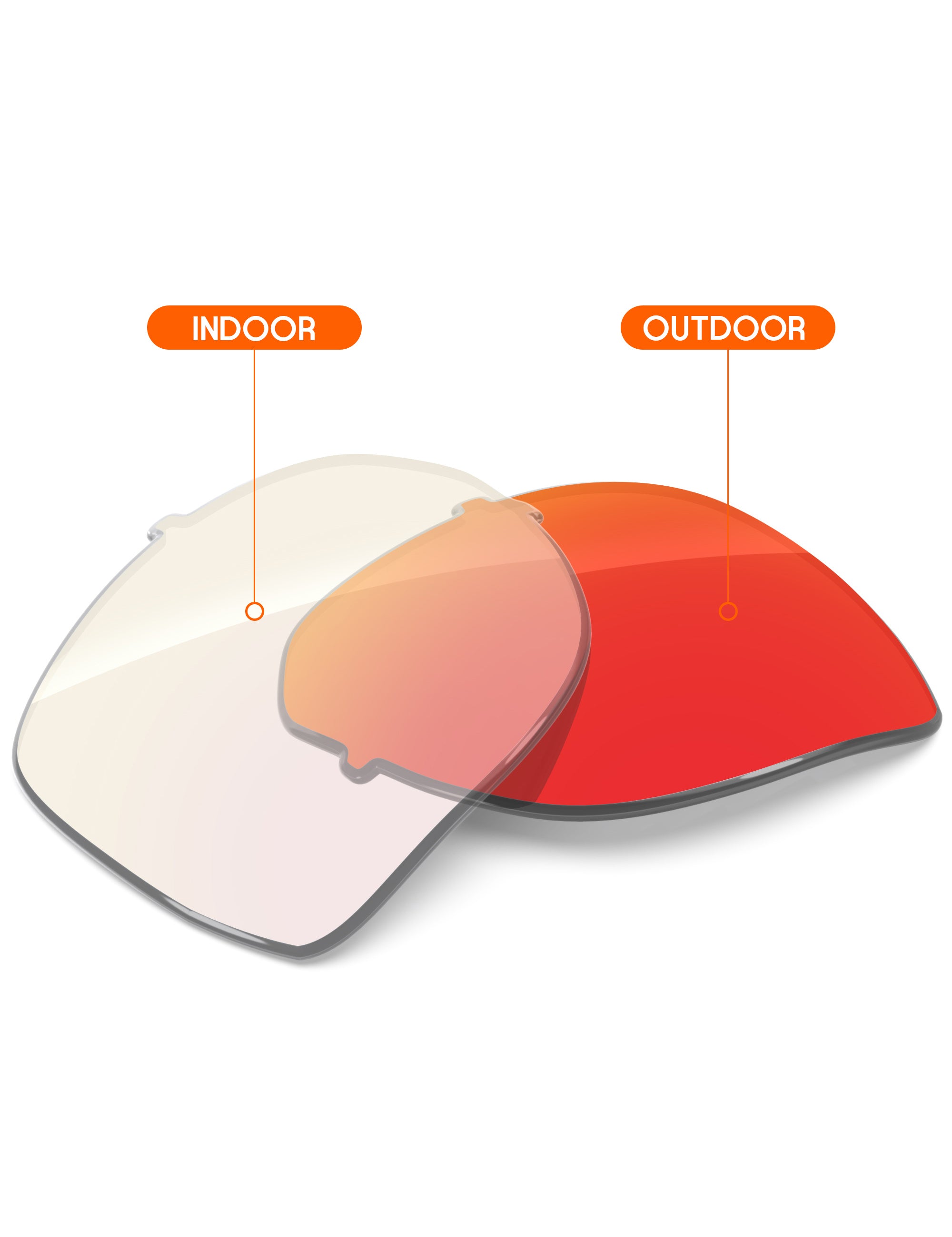 Fire Red FlashMirror™ Photochromic-Non-Polarized