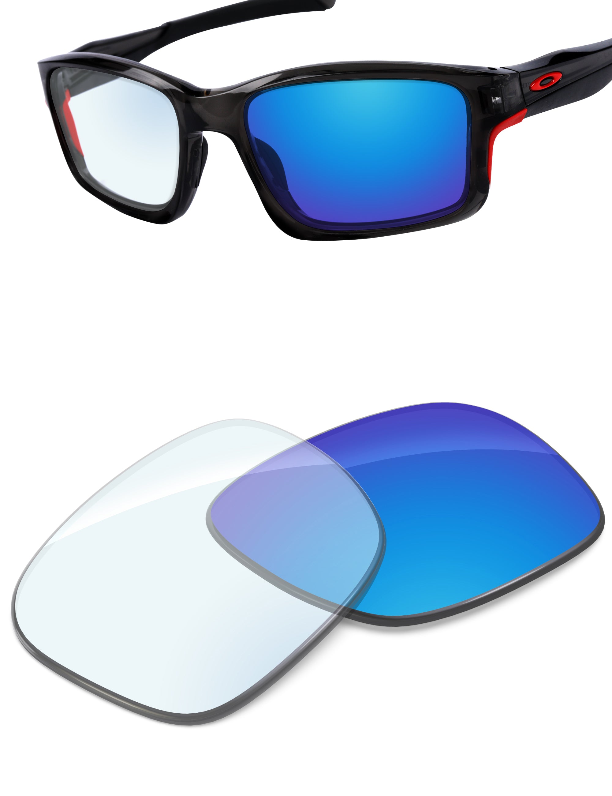 Sky Blue FlashMirror™ Photochromic-Non-Polarized
