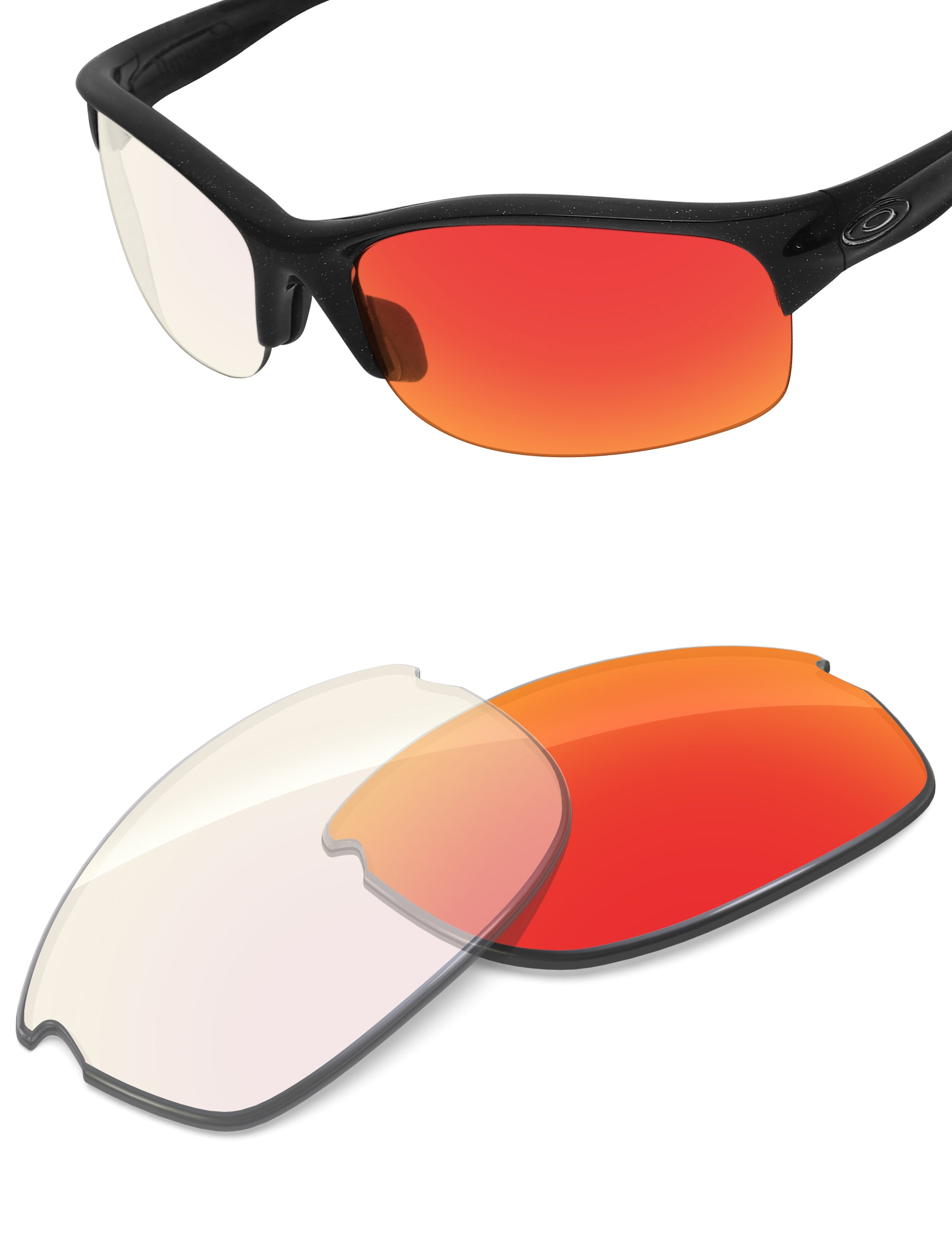 Fire Red FlashMirror™ Photochromic-Non-Polarized