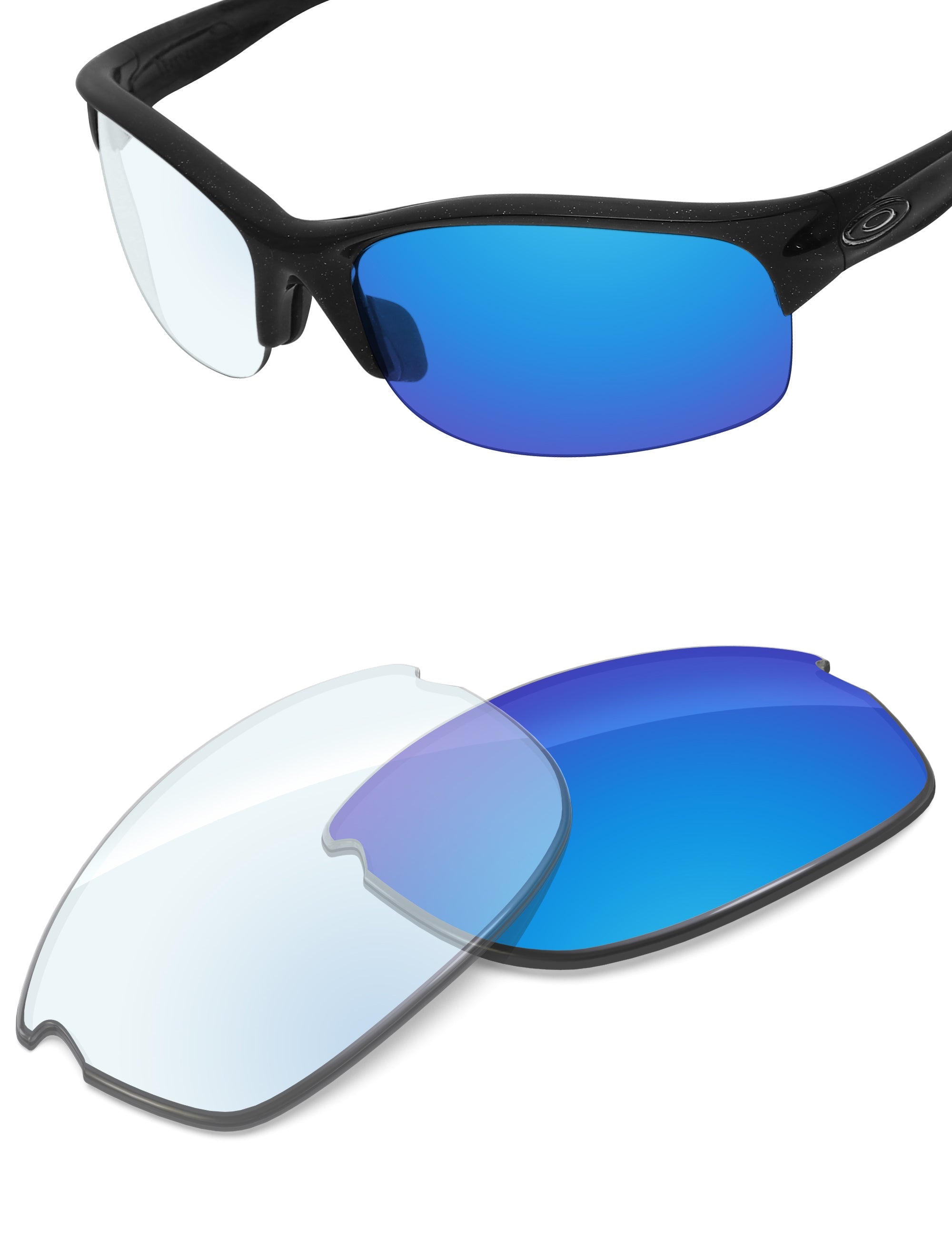 Sky Blue FlashMirror™ Photochromic-Non-Polarized