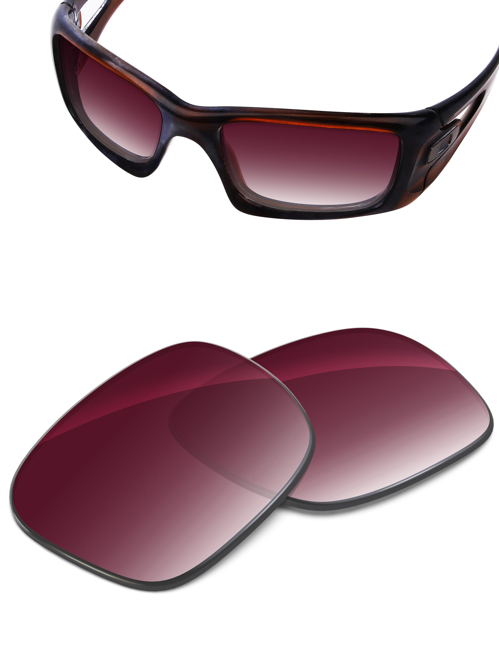 Wine Red Gradient-Non-Polarized