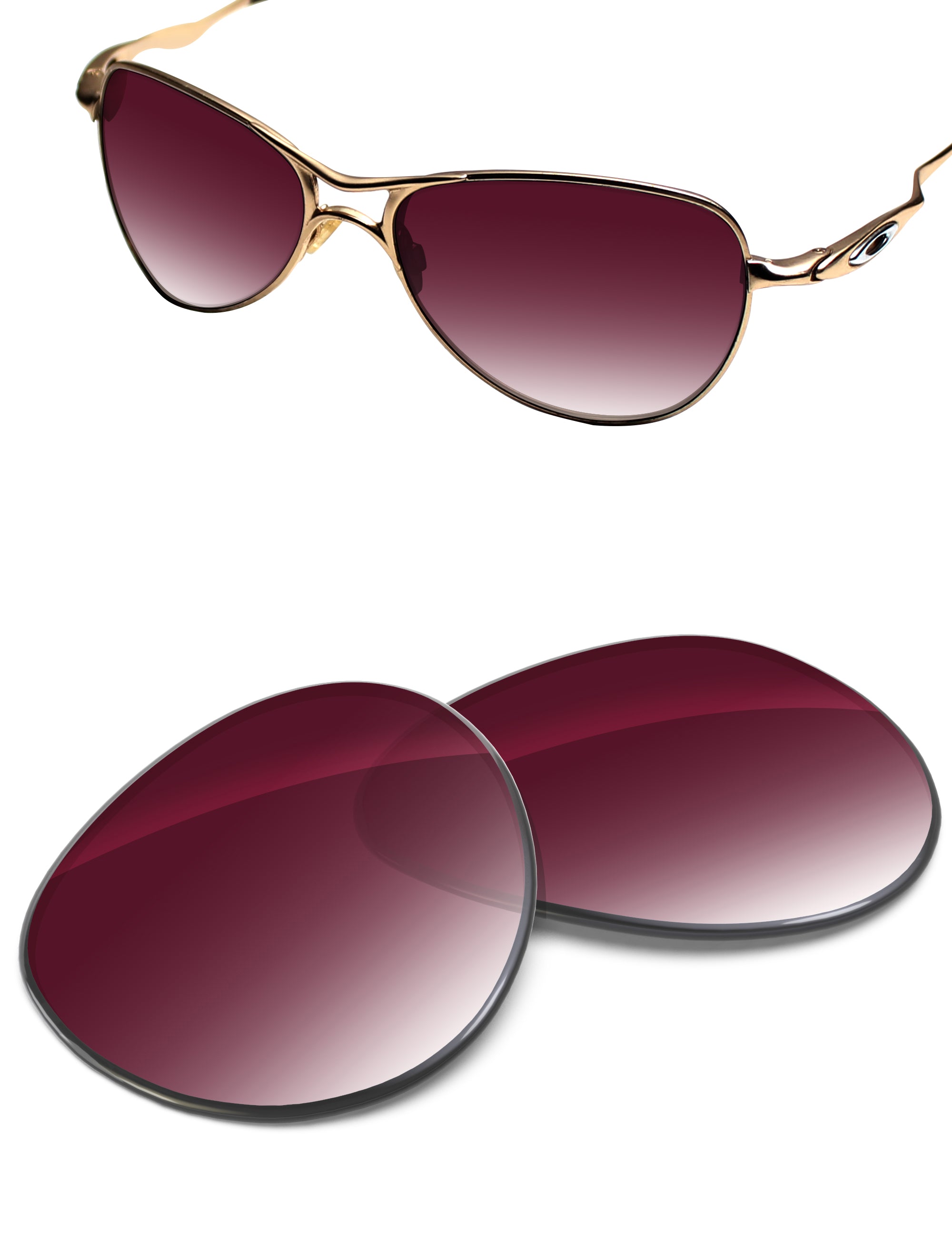 Wine Red Gradient-Non-Polarized