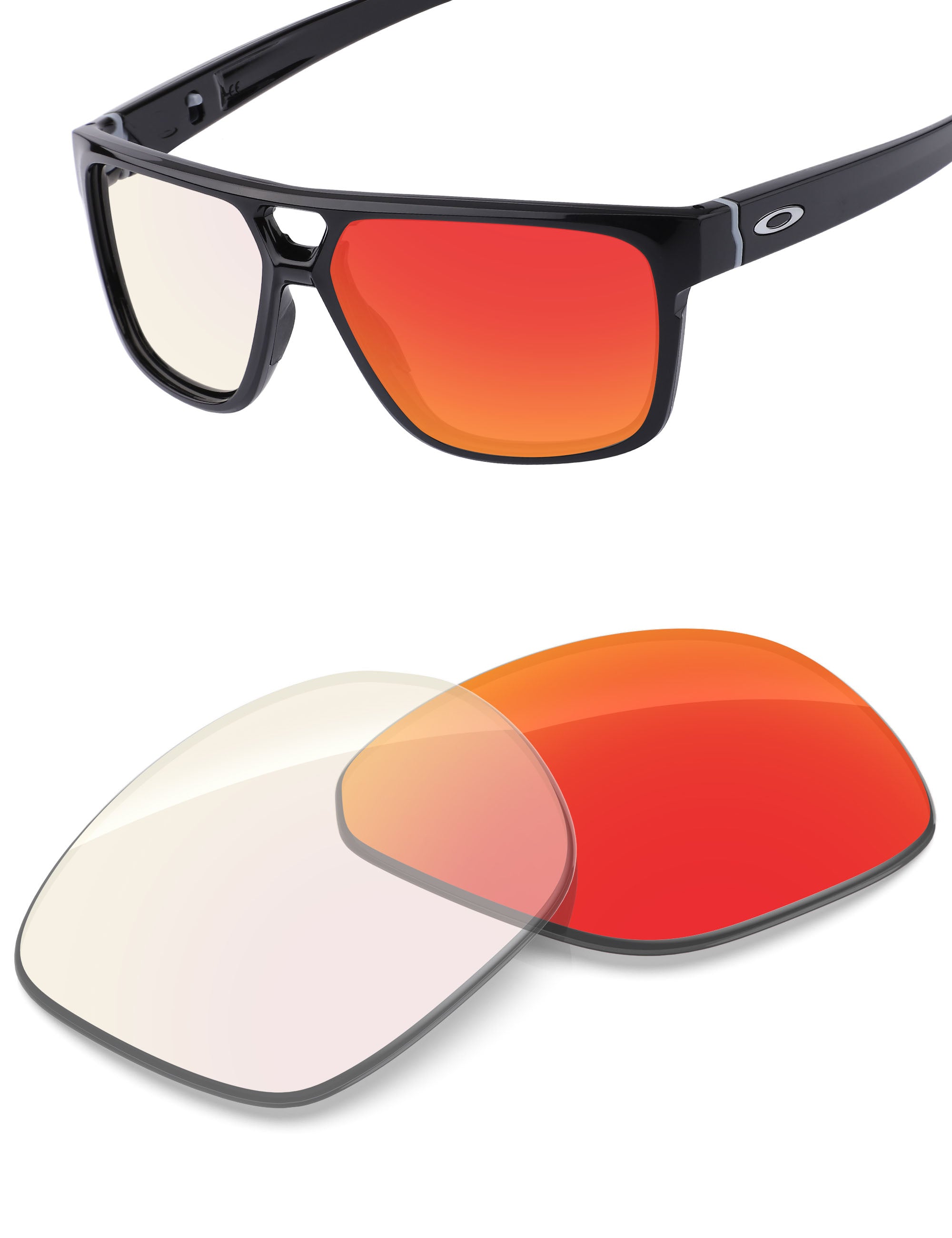 Fire Red FlashMirror™ Photochromic-Non-Polarized