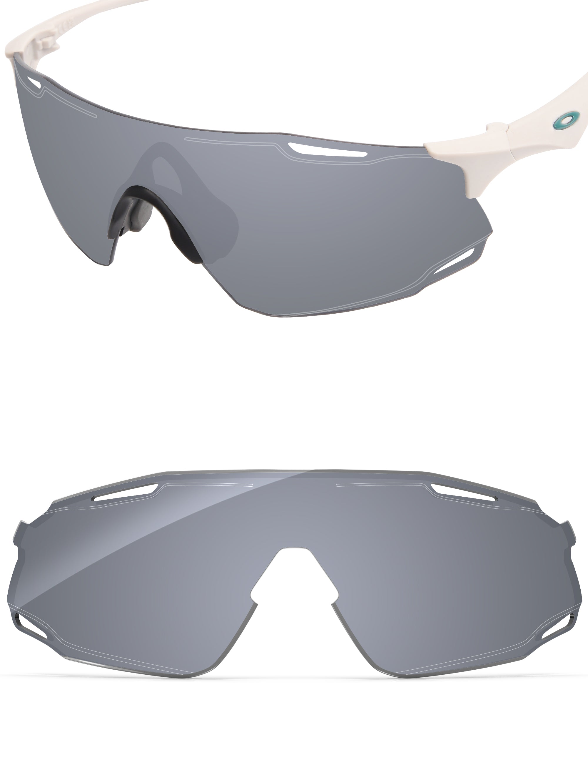 Silver Metallic FlashMirror™-Non-Polarized