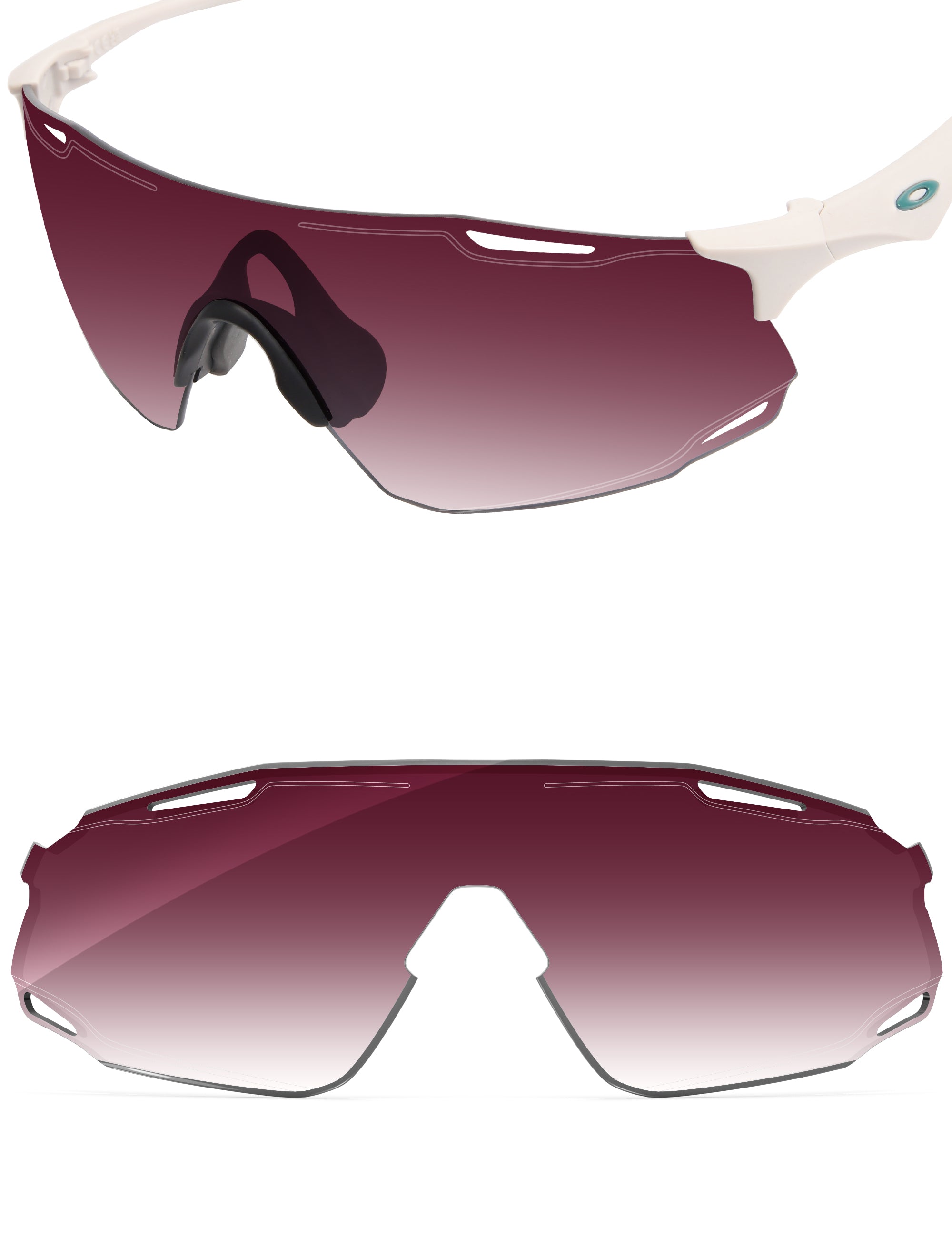 Wine Red Gradient-Non-Polarized