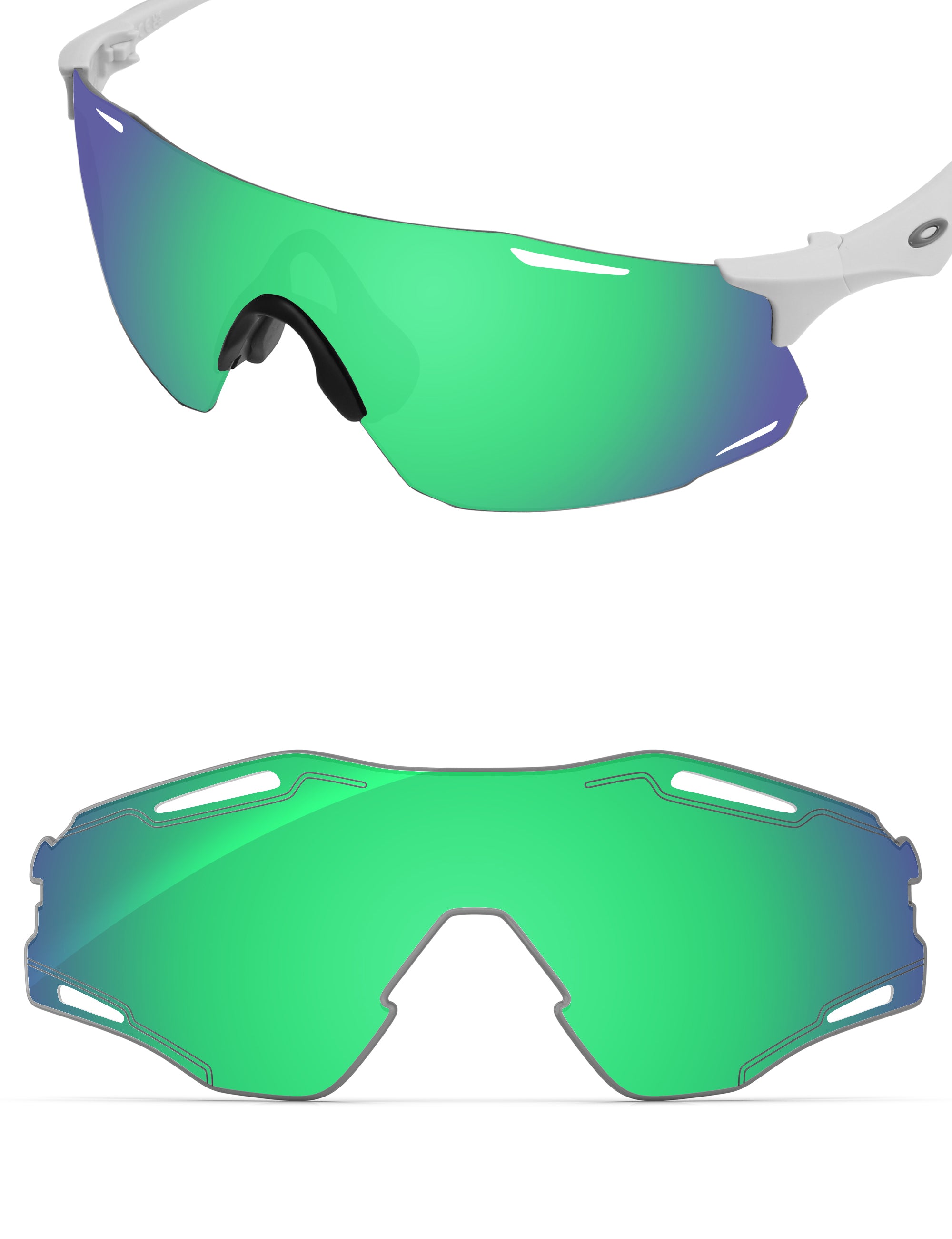 Emerald Green FlashMirror™-Non-Polarized