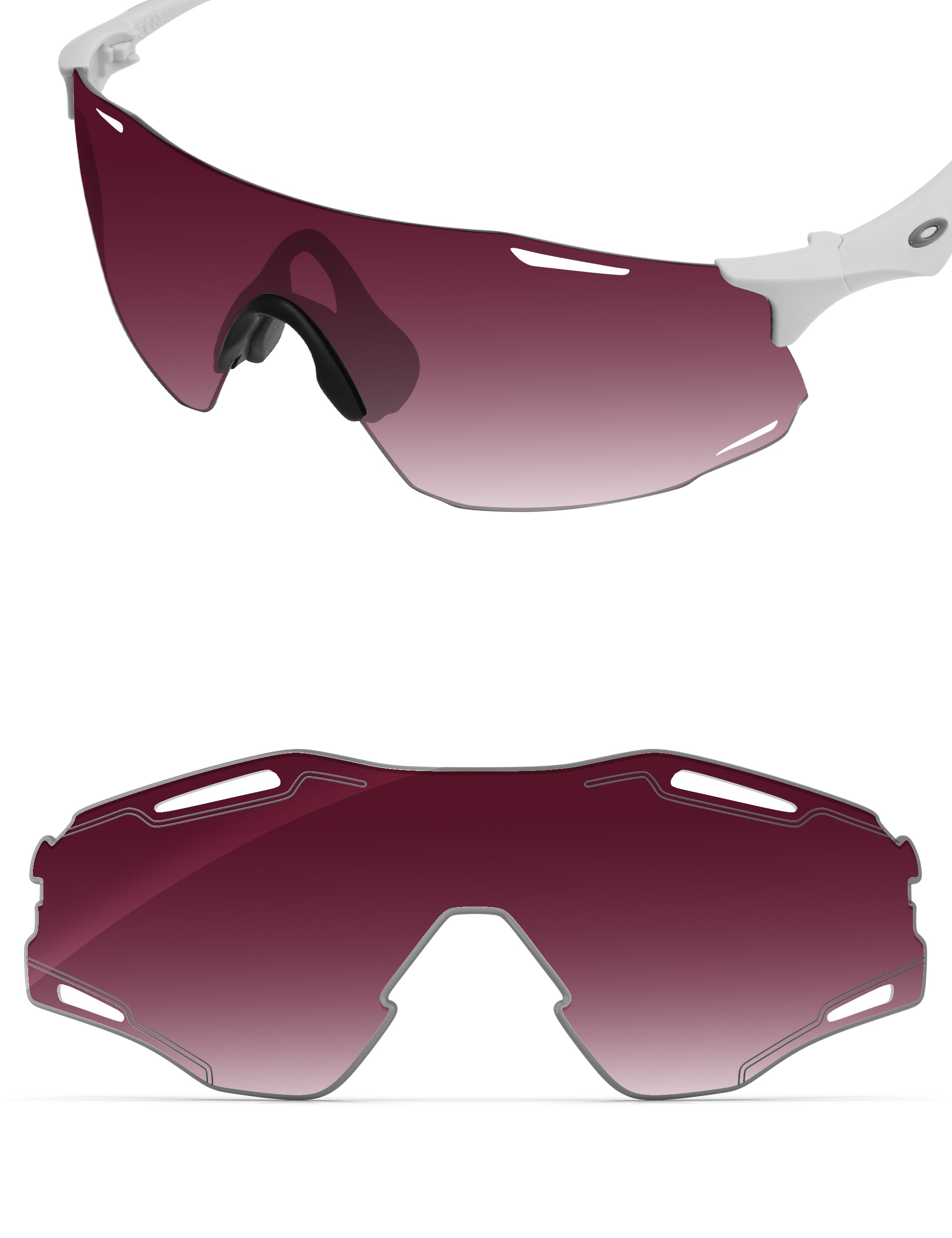 Wine Red Gradient-Non-Polarized