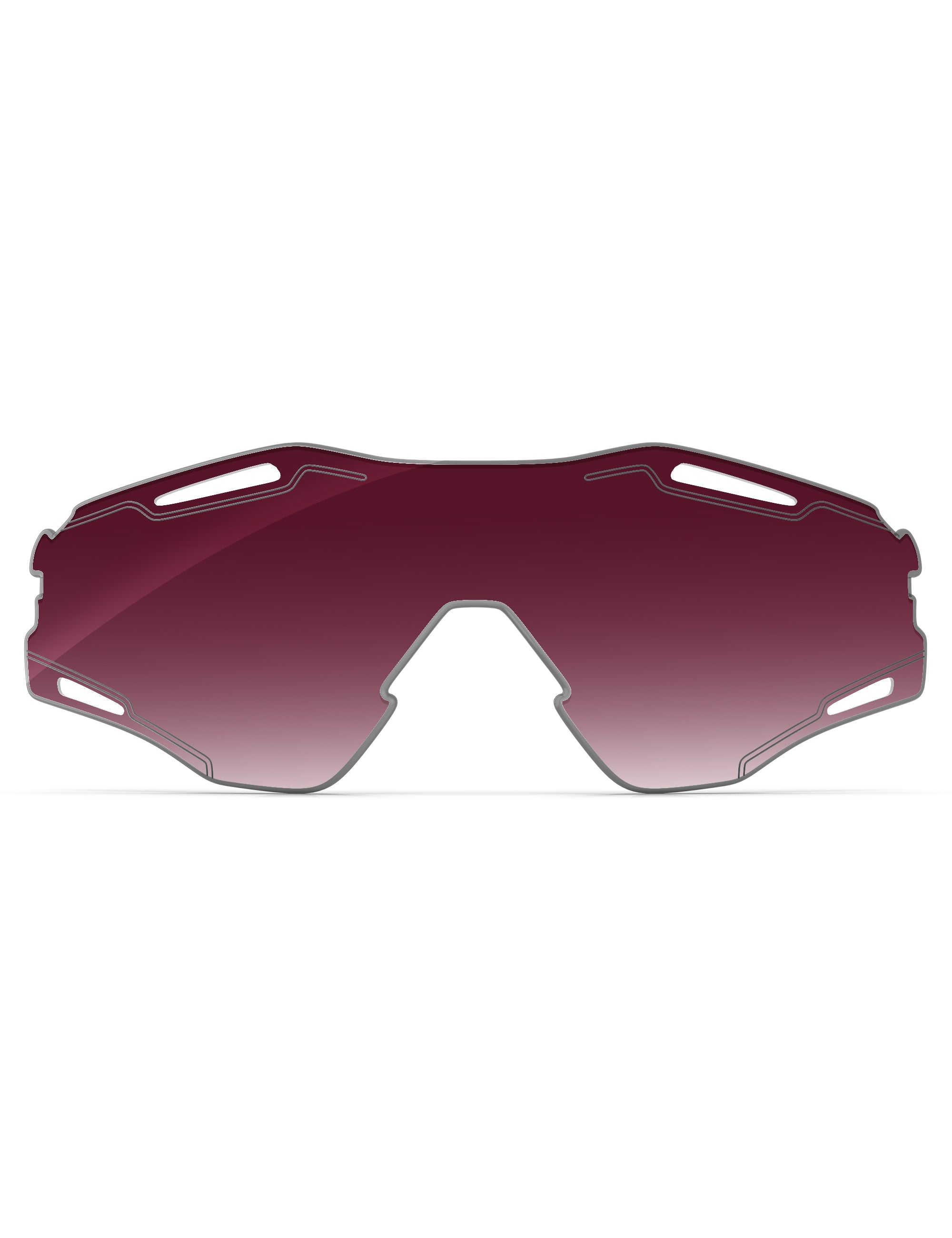 Wine Red Gradient-Non-Polarized