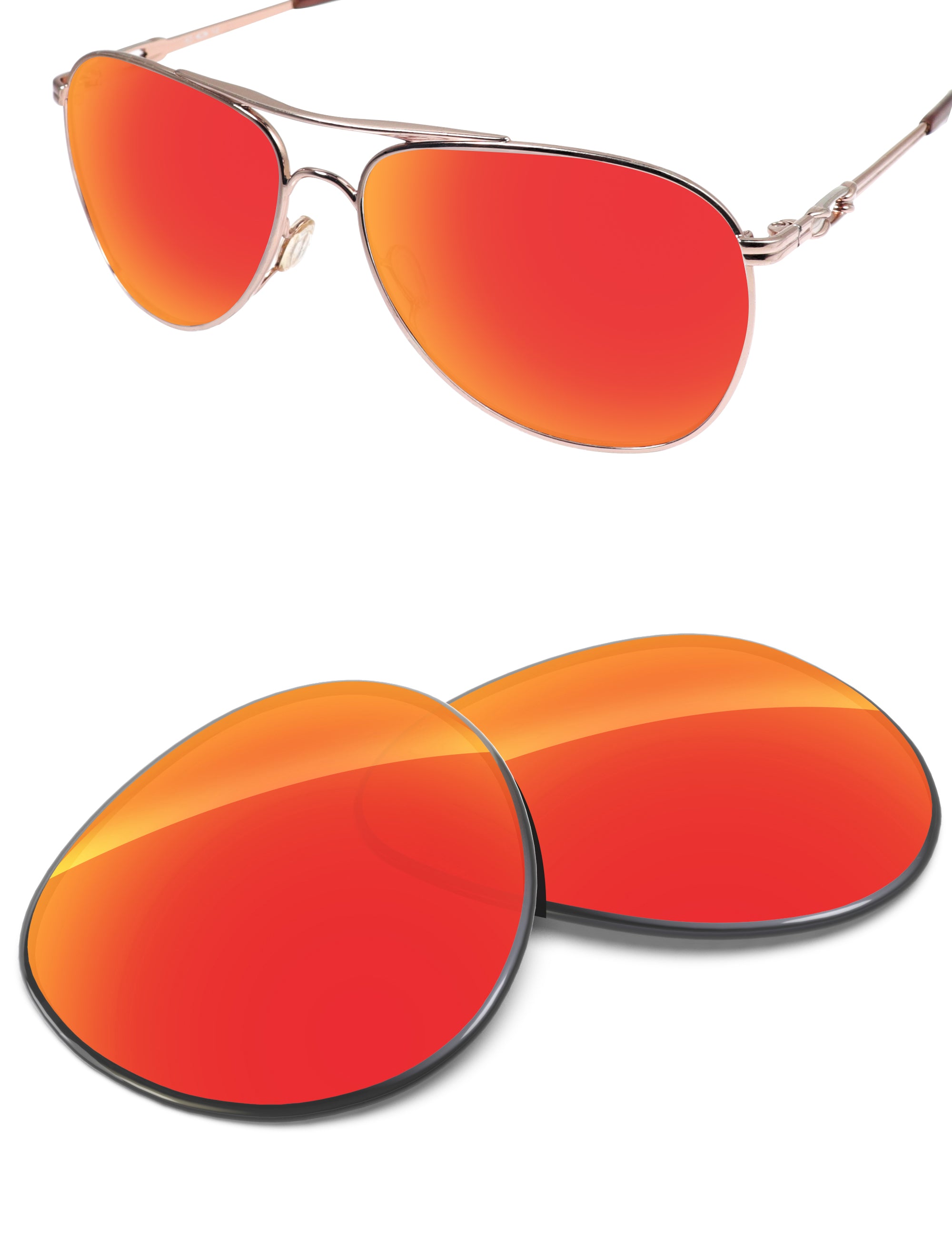 Fire Red FlashMirror™-Non-Polarized