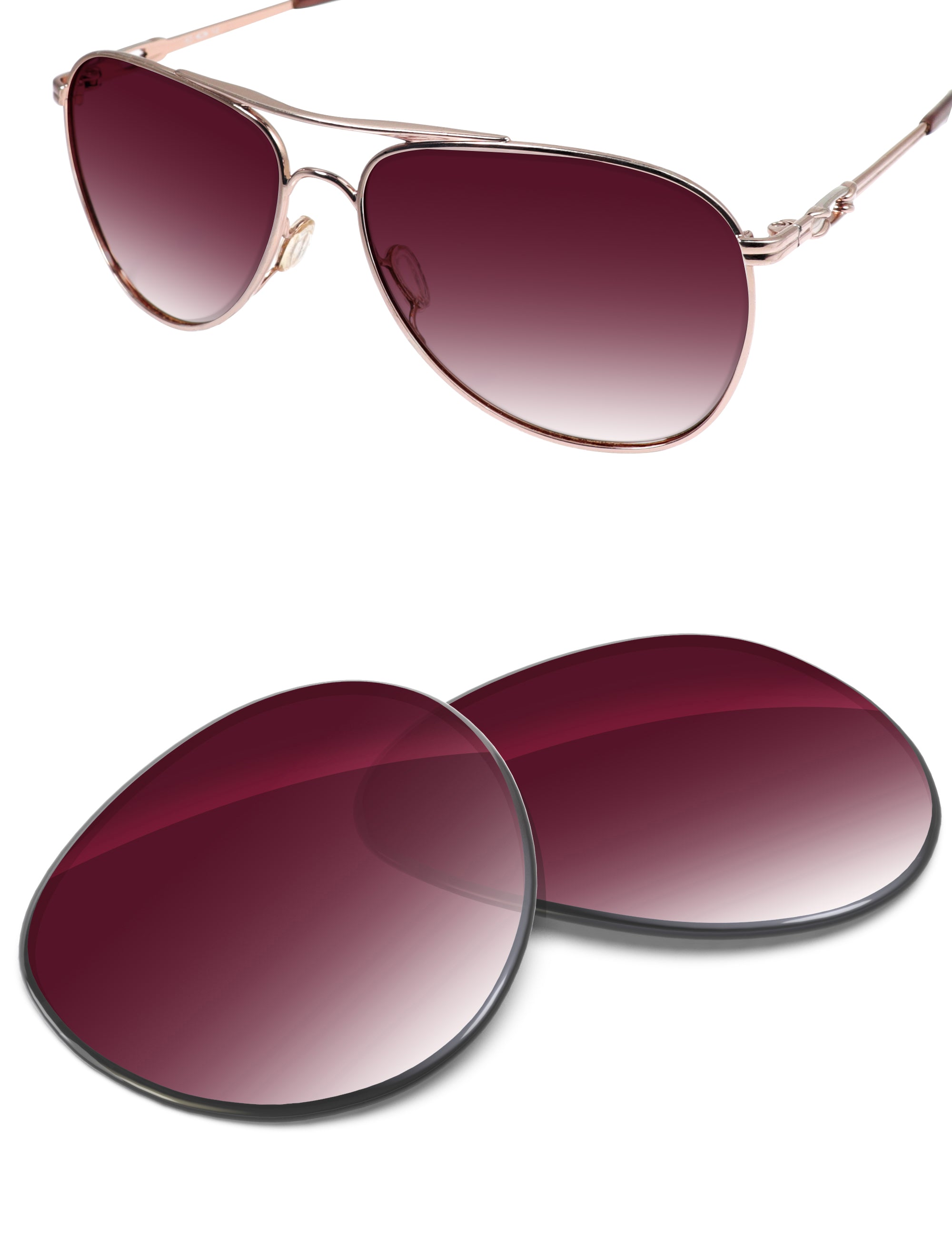 Wine Red Gradient-Non-Polarized