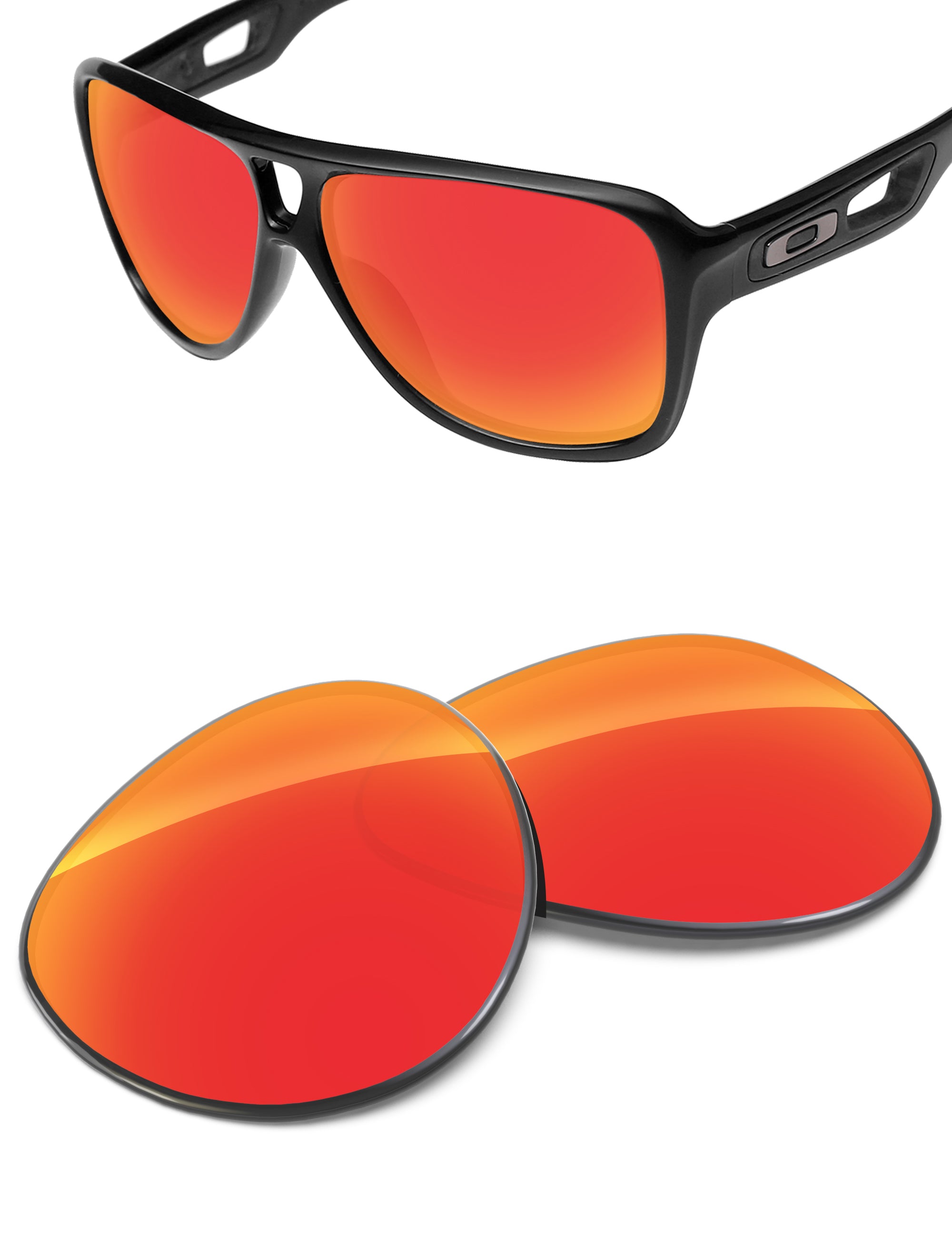 Fire Red FlashMirror™-Non-Polarized