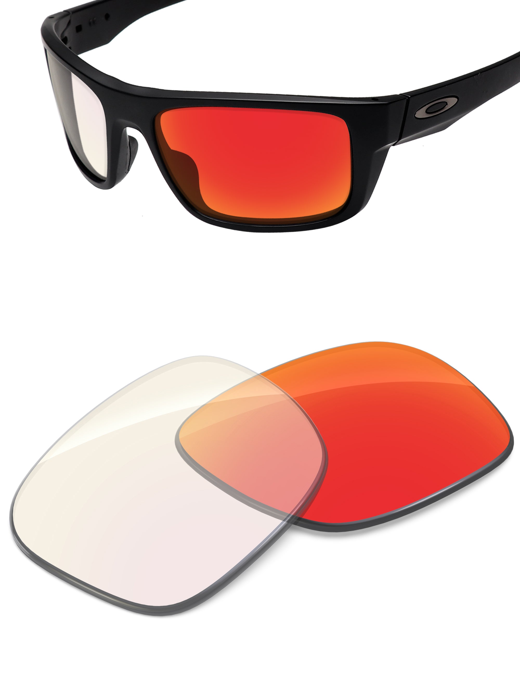 Fire Red FlashMirror™ Photochromic-Non-Polarized