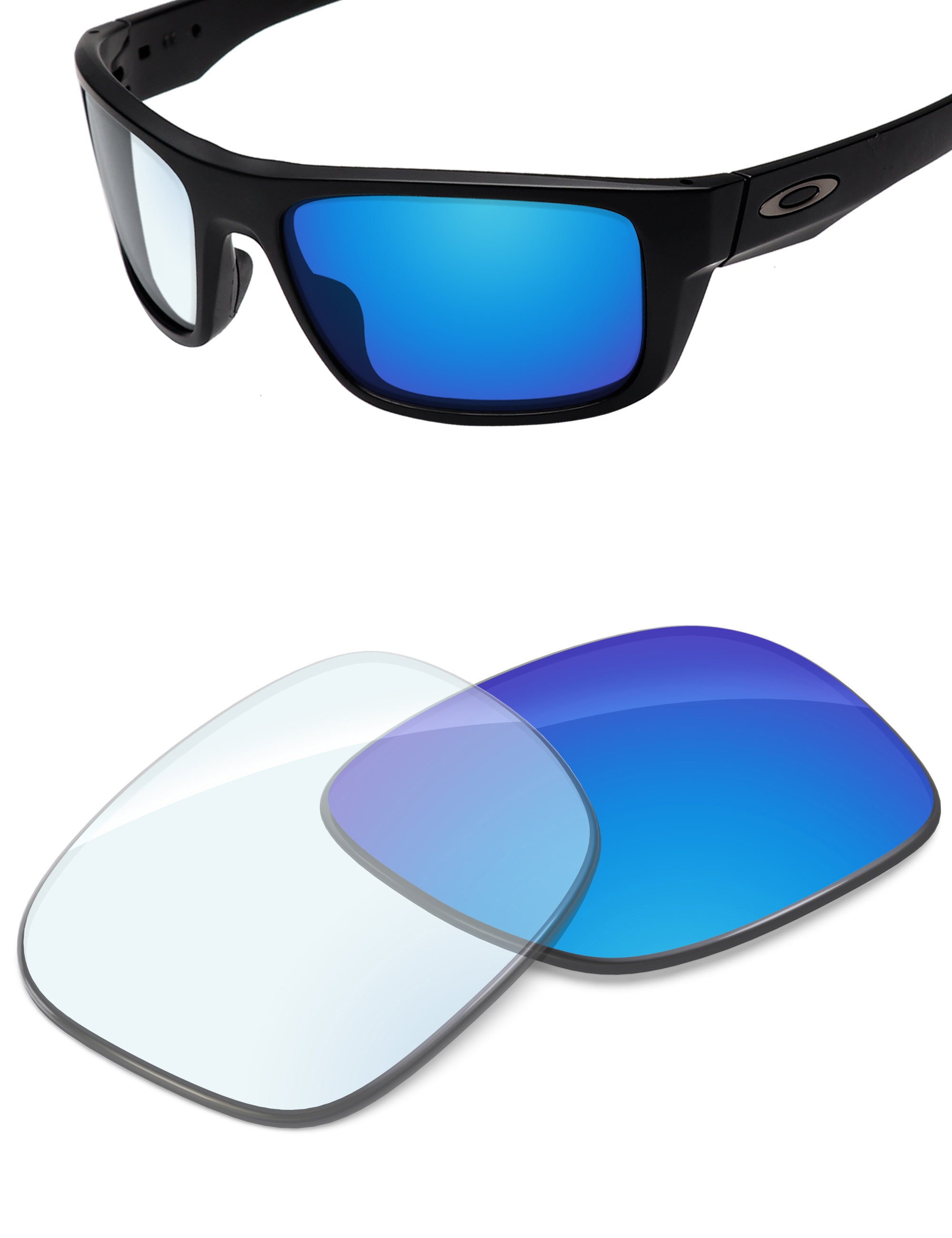 Sky Blue FlashMirror™ Photochromic-Non-Polarized