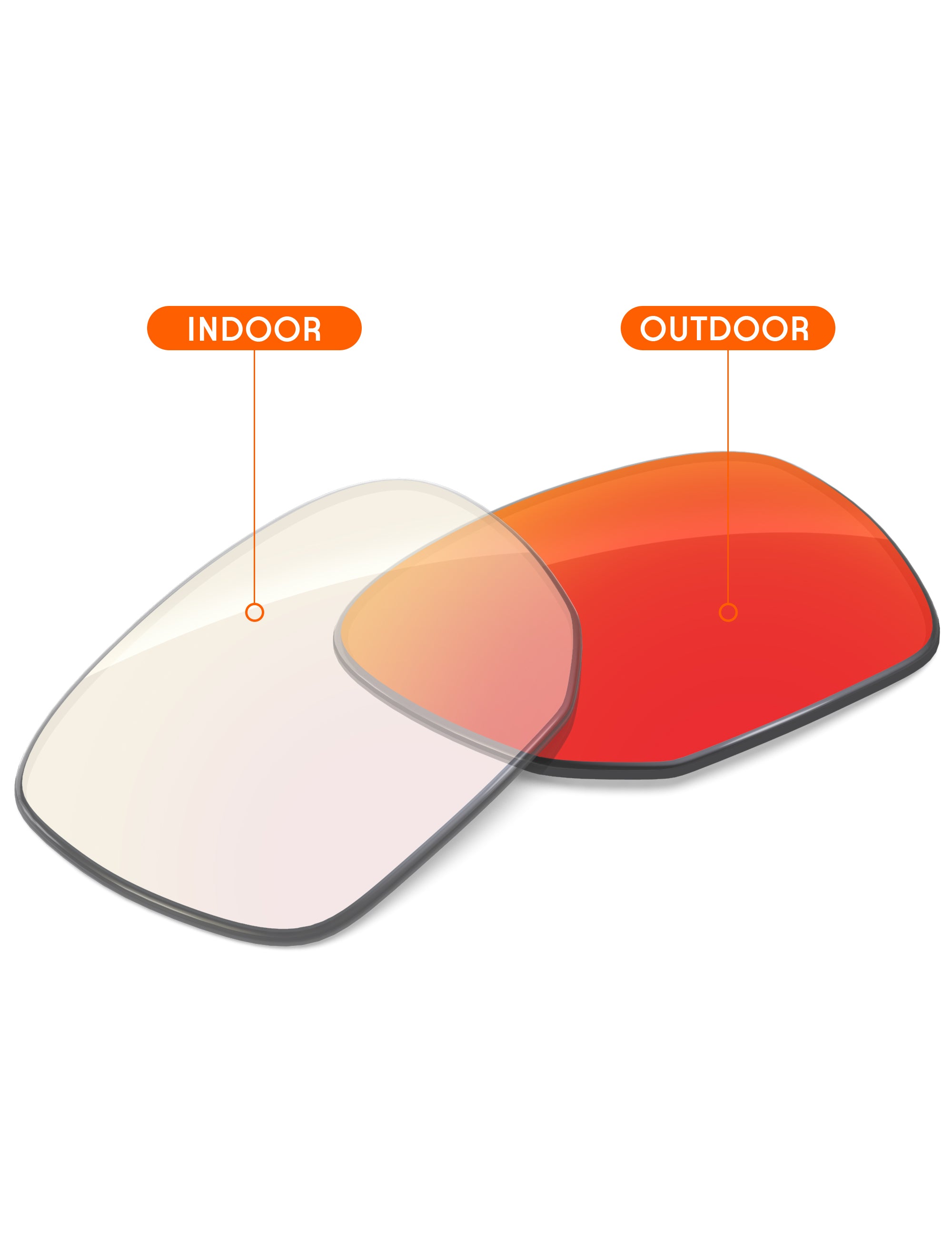 Fire Red FlashMirror™ Photochromic-Non-Polarized