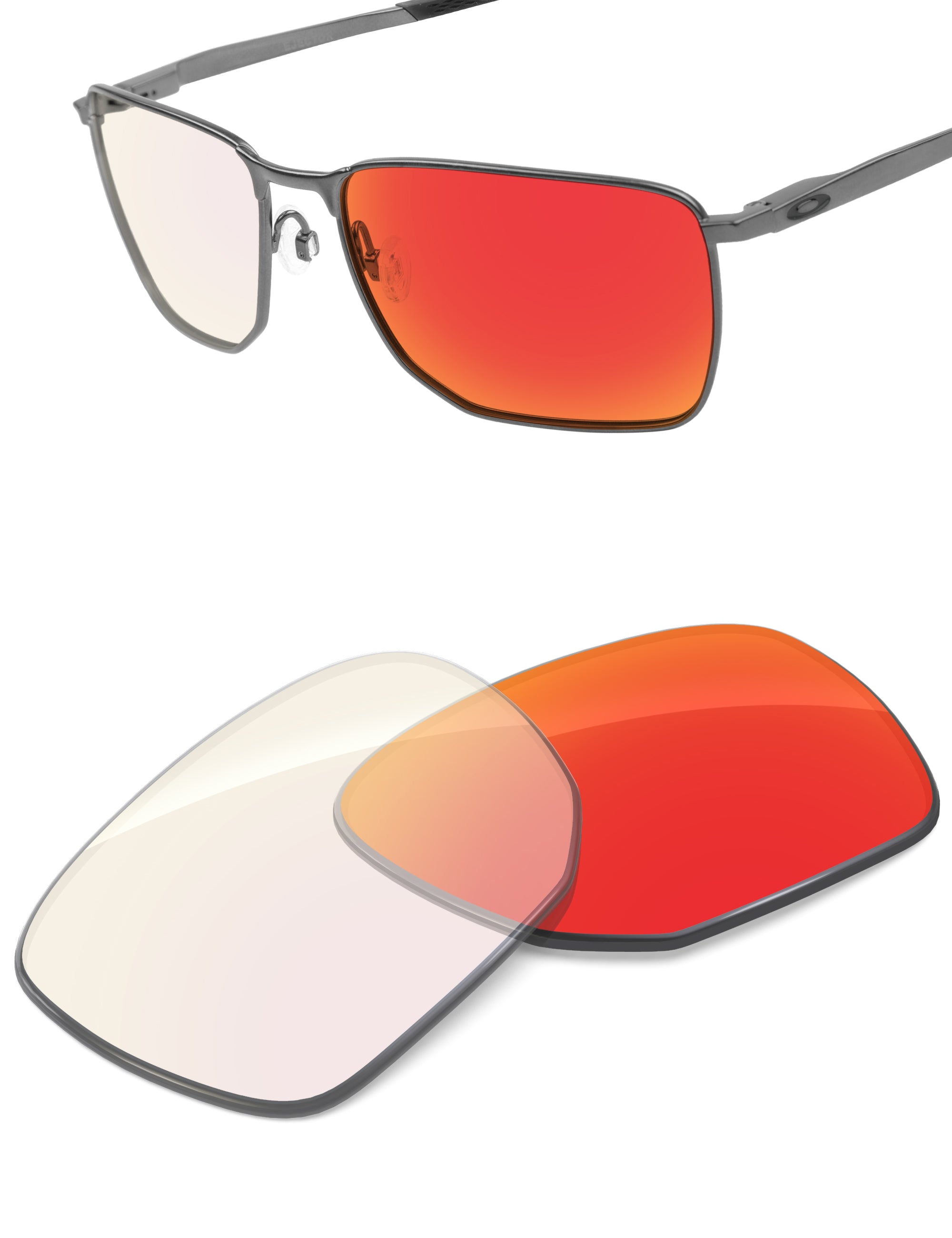 Fire Red FlashMirror™ Photochromic-Non-Polarized