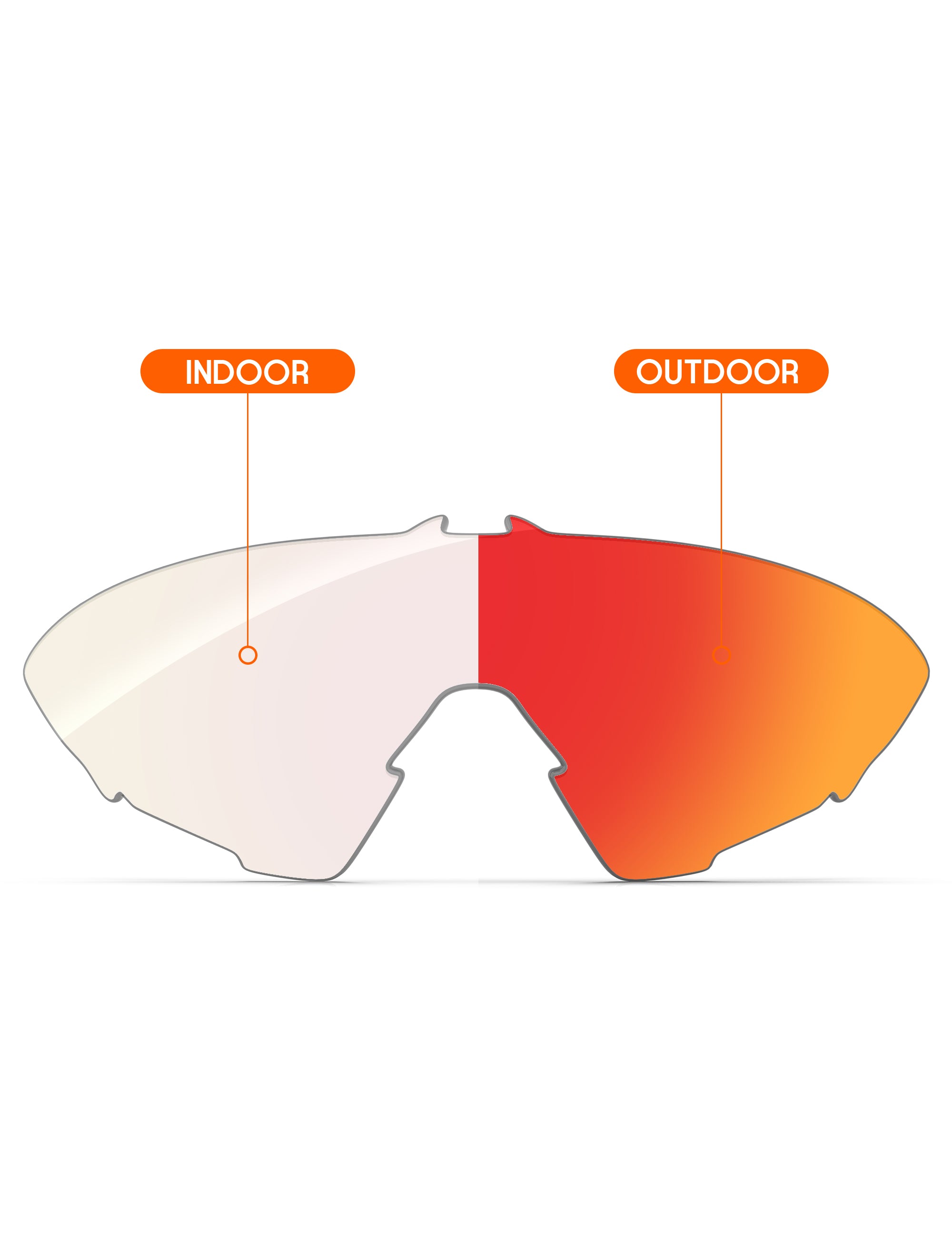Fire Red FlashMirror™ Photochromic-Non-Polarized