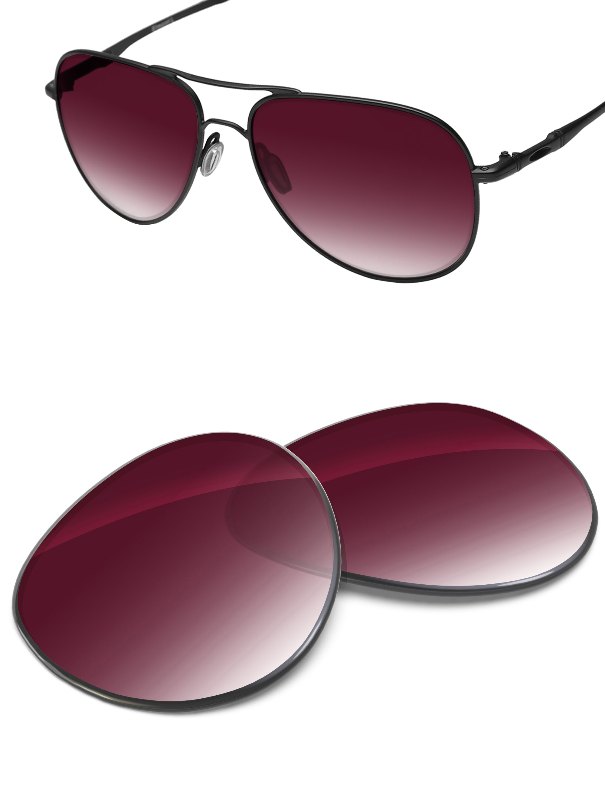 Wine Red Gradient-Non-Polarized