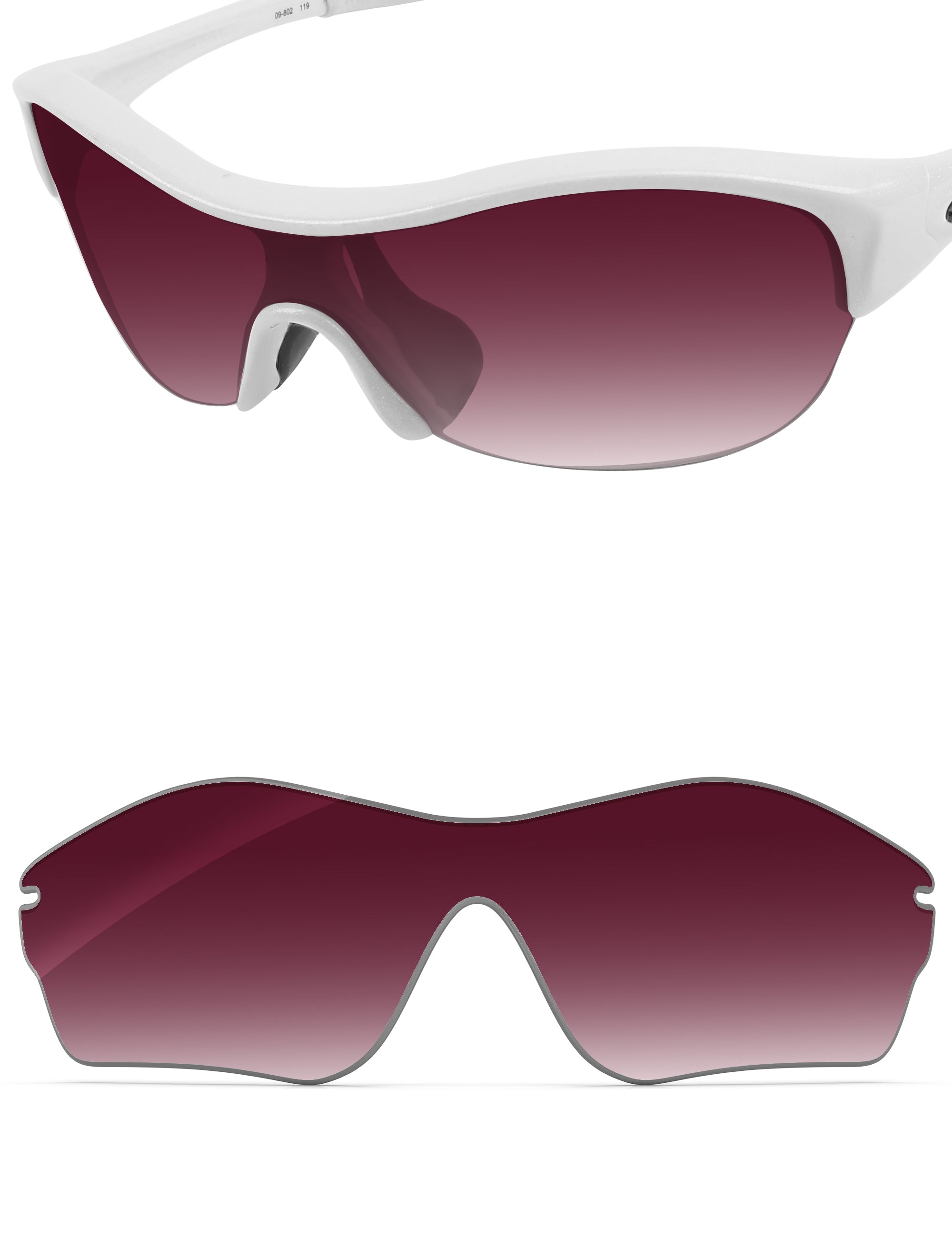 Wine Red Gradient-Non-Polarized