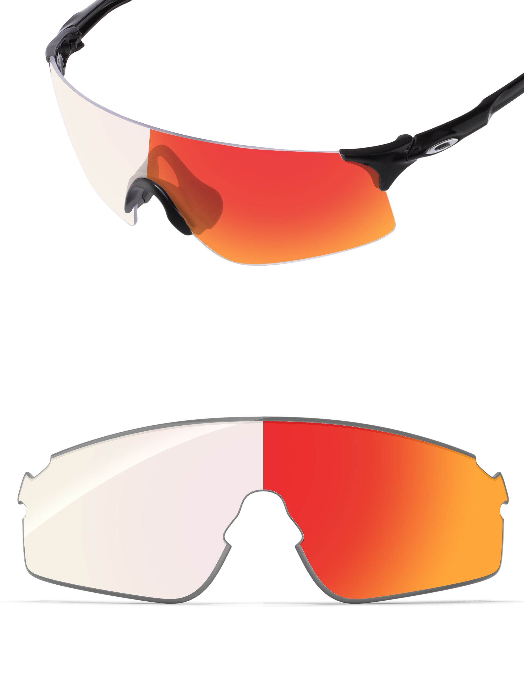 Fire Red FlashMirror™ Photochromic-Non-Polarized
