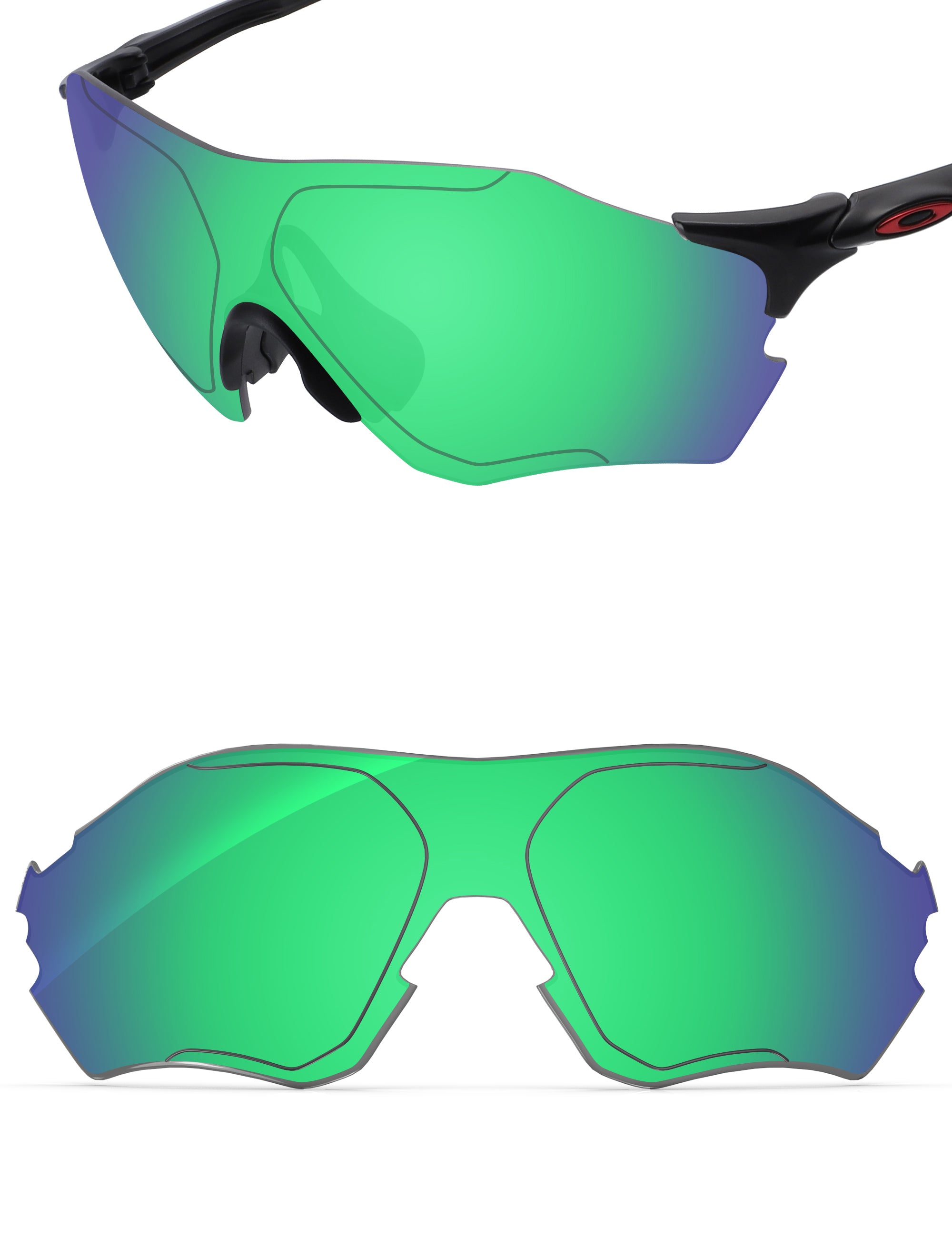 Emerald Green FlashMirror™-Non-Polarized