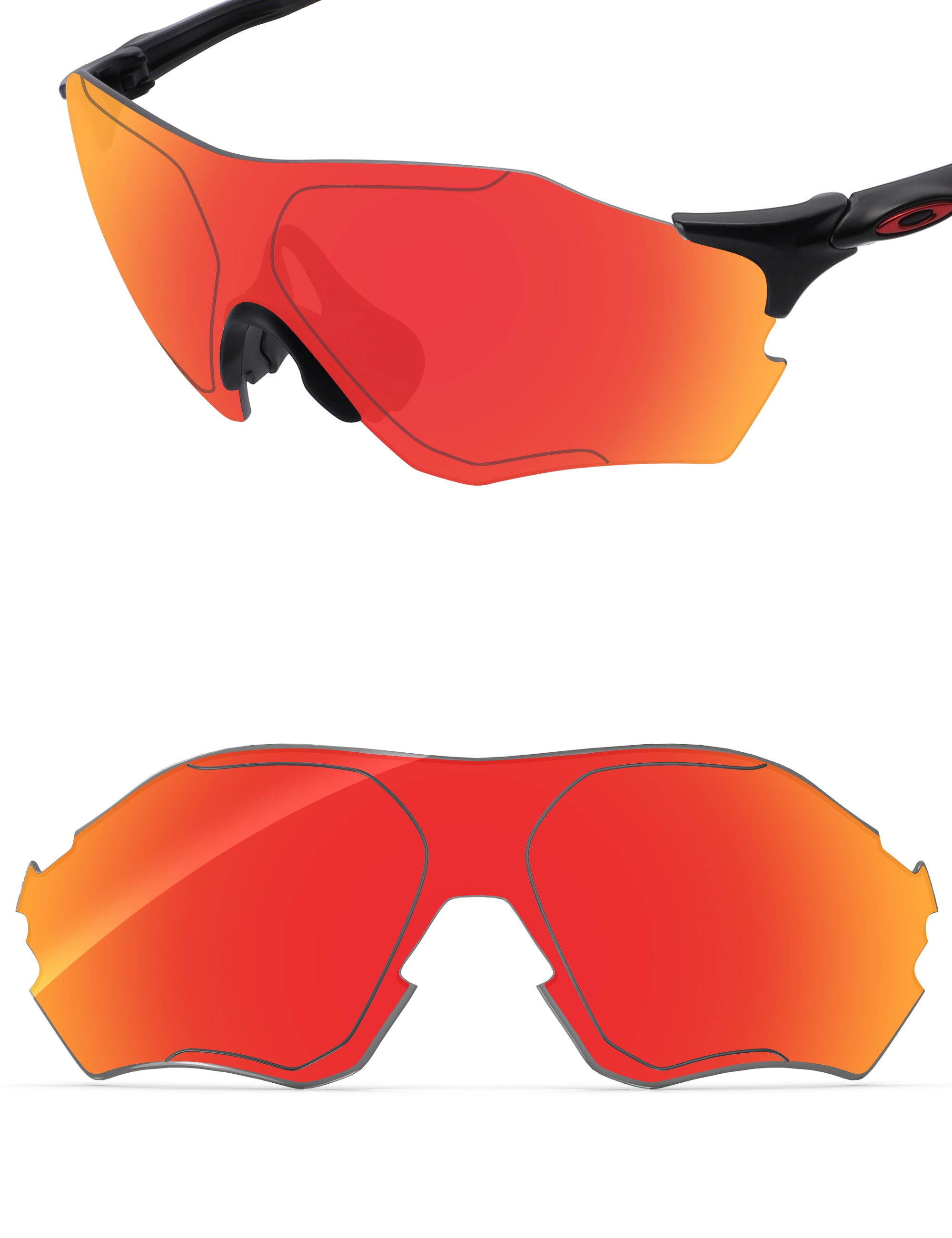Fire Red FlashMirror™-Non-Polarized