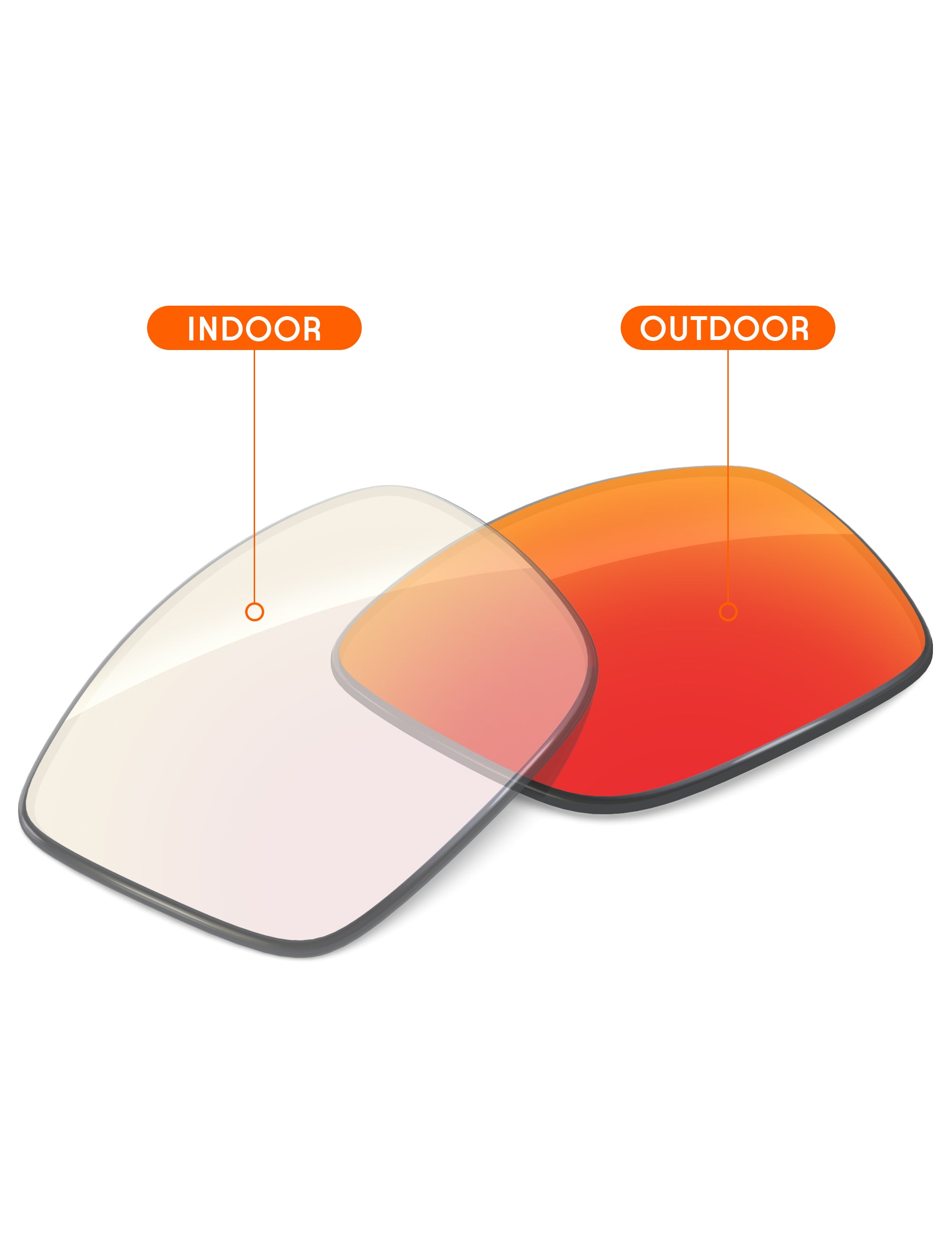 Fire Red FlashMirror™ Photochromic-Non-Polarized