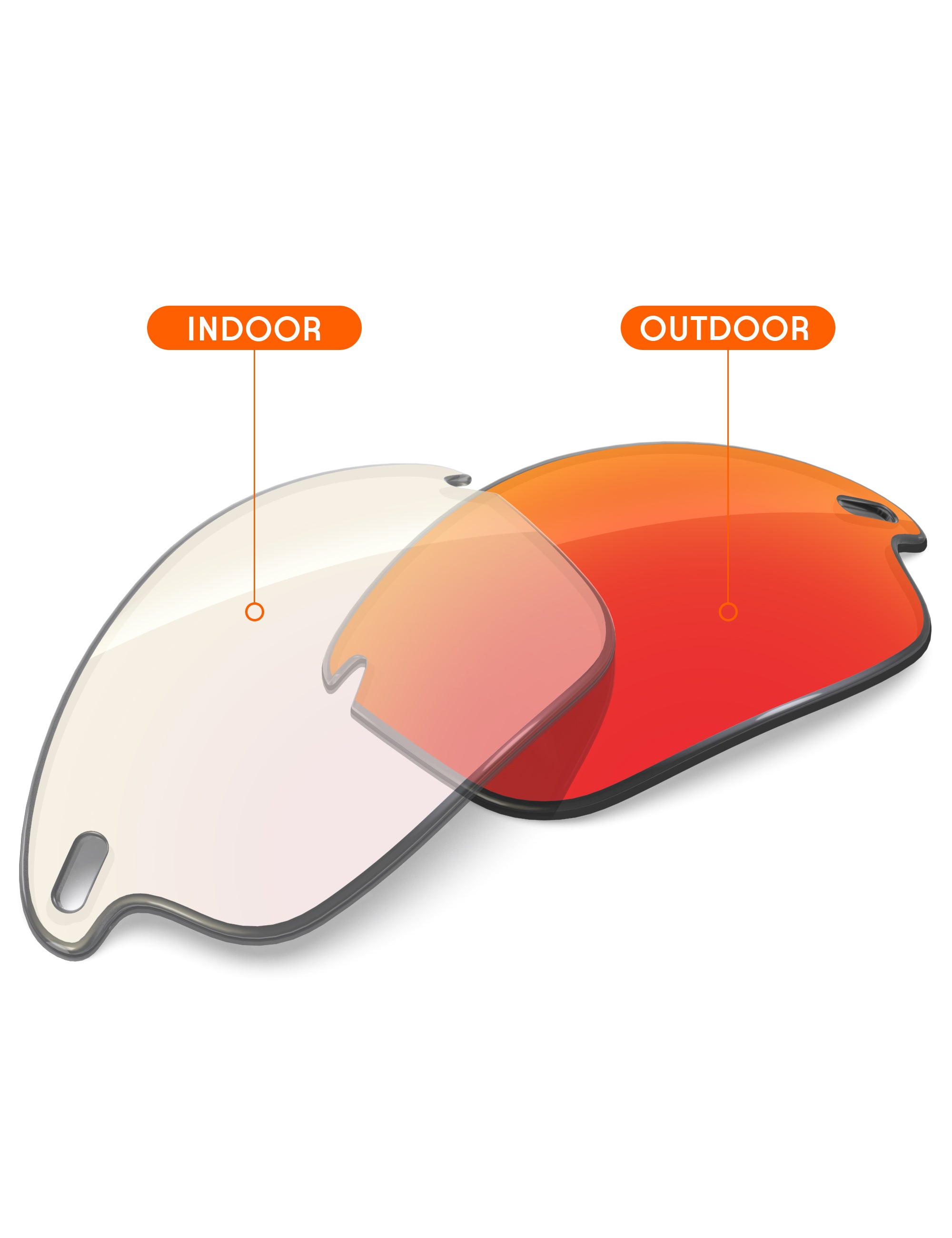 Fire Red FlashMirror™ Photochromic-Non-Polarized