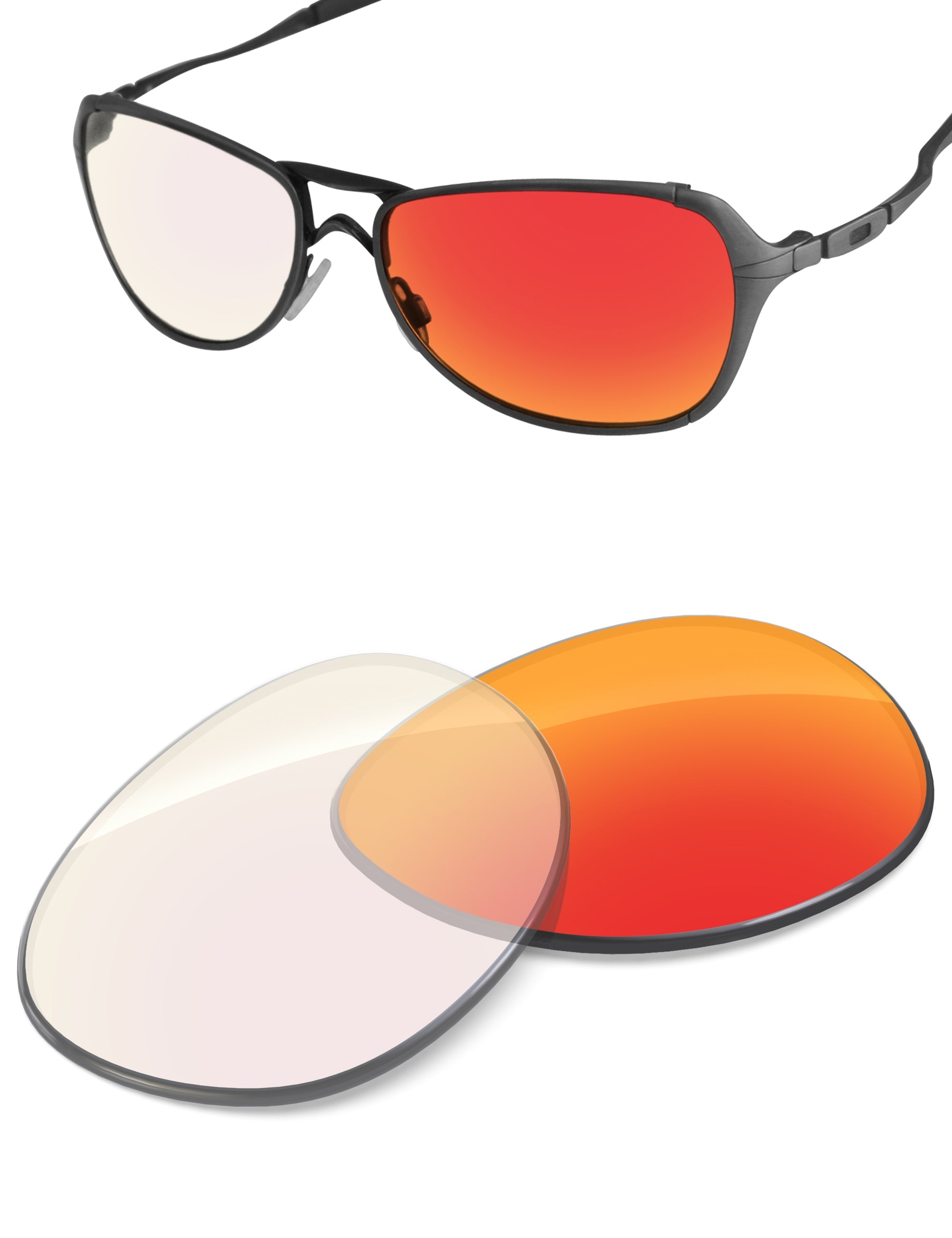 Fire Red FlashMirror™ Photochromic-Non-Polarized