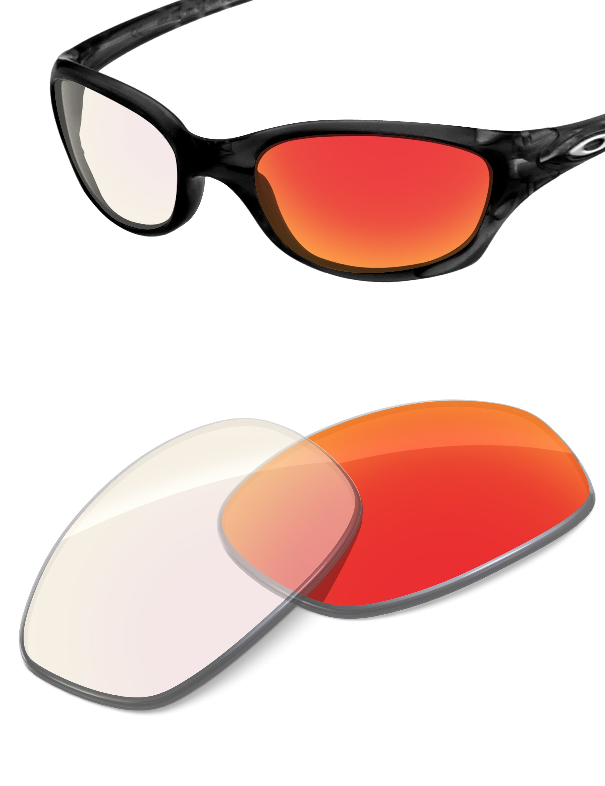 Fire Red FlashMirror™ Photochromic-Non-Polarized