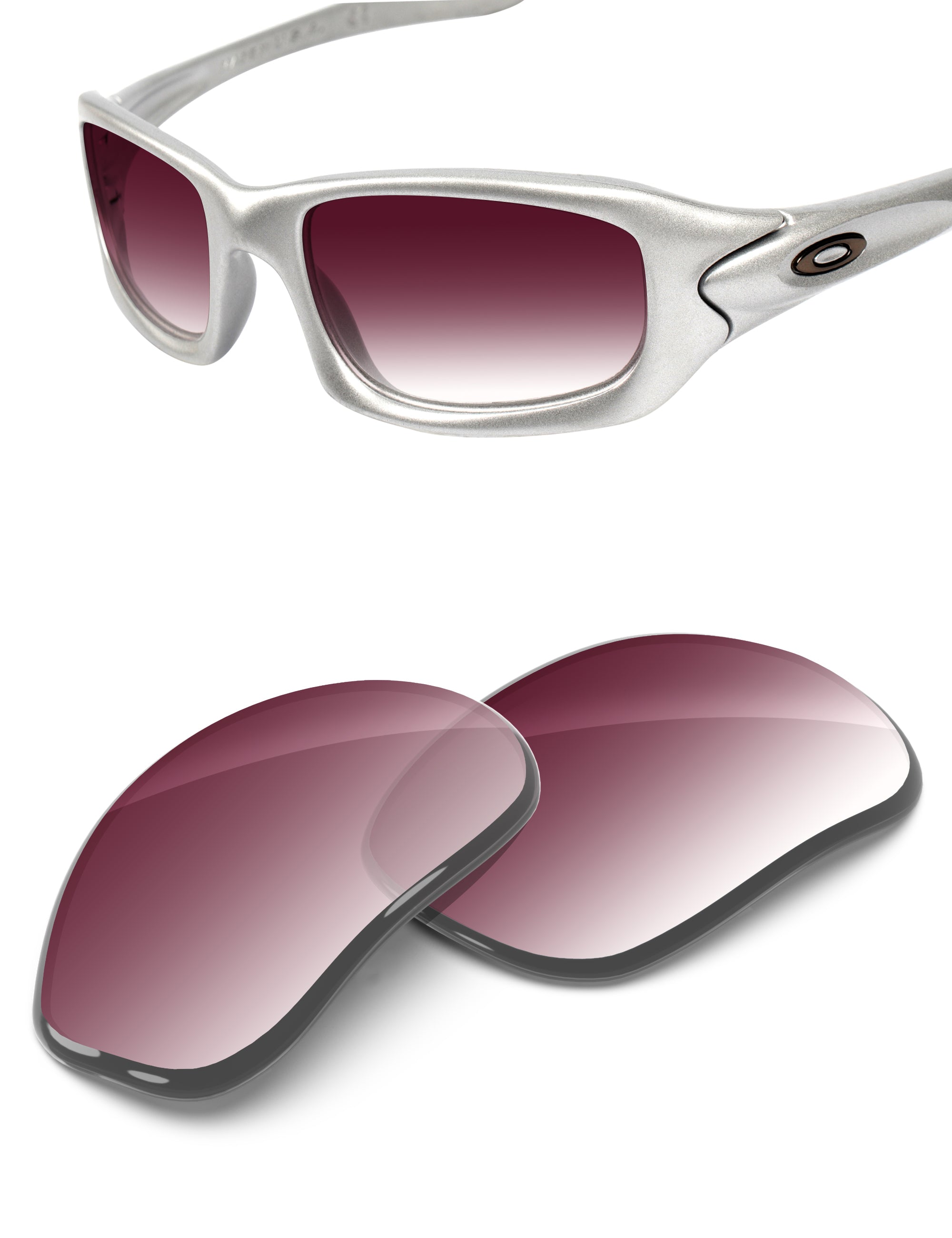Wine Red Gradient-Non-Polarized