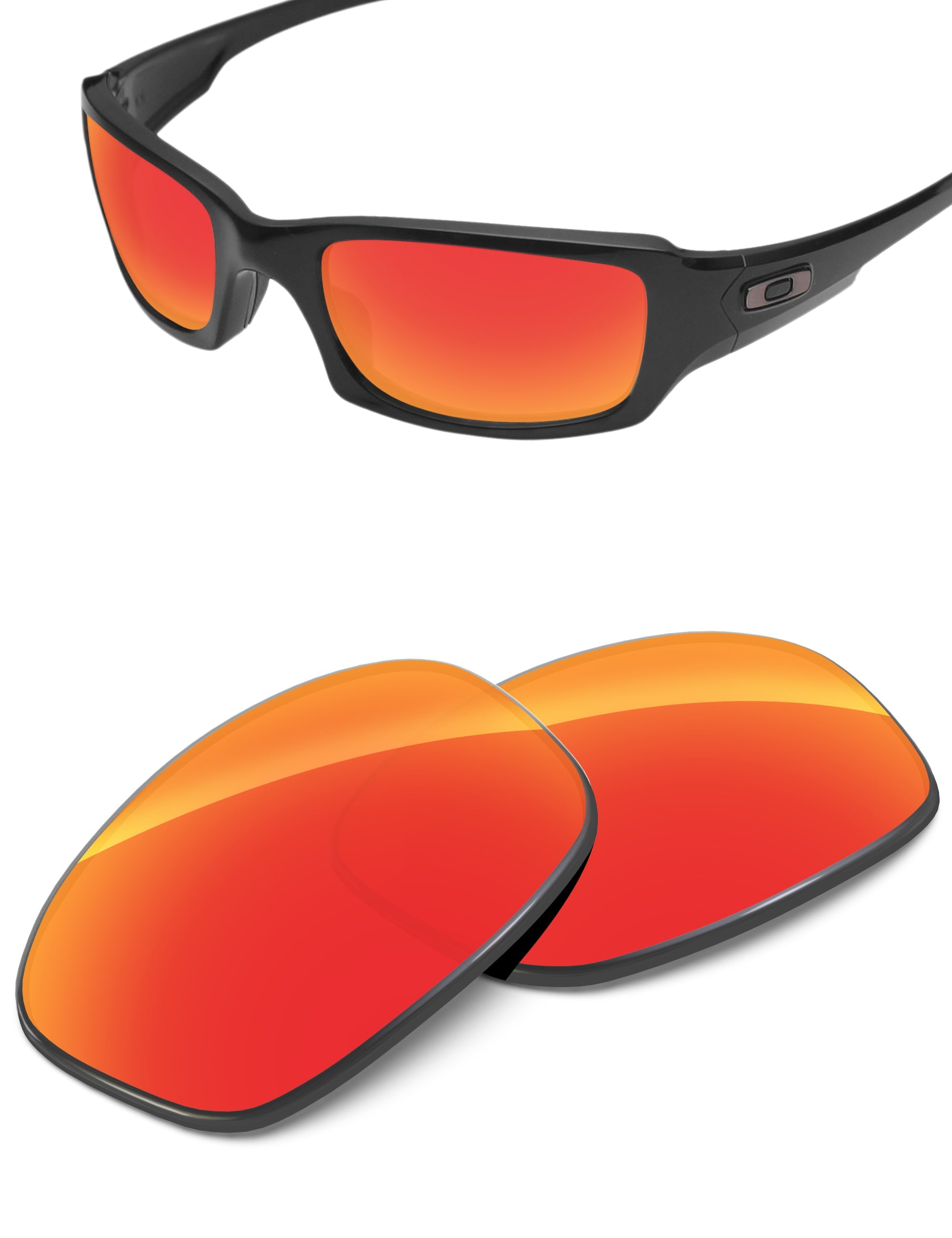 Fire Red FlashMirror™-Non-Polarized