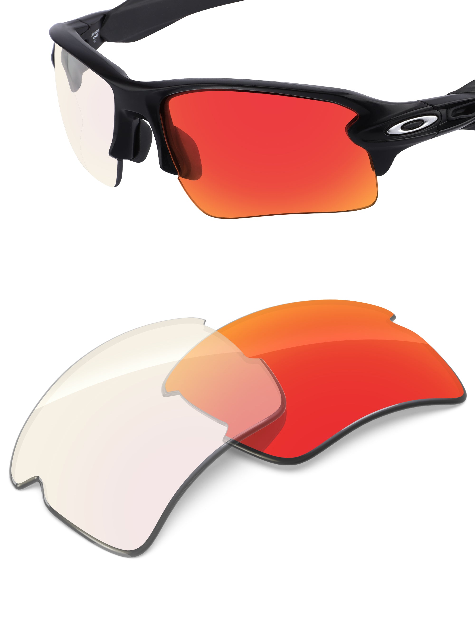 Fire Red FlashMirror™ Photochromic-Non-Polarized