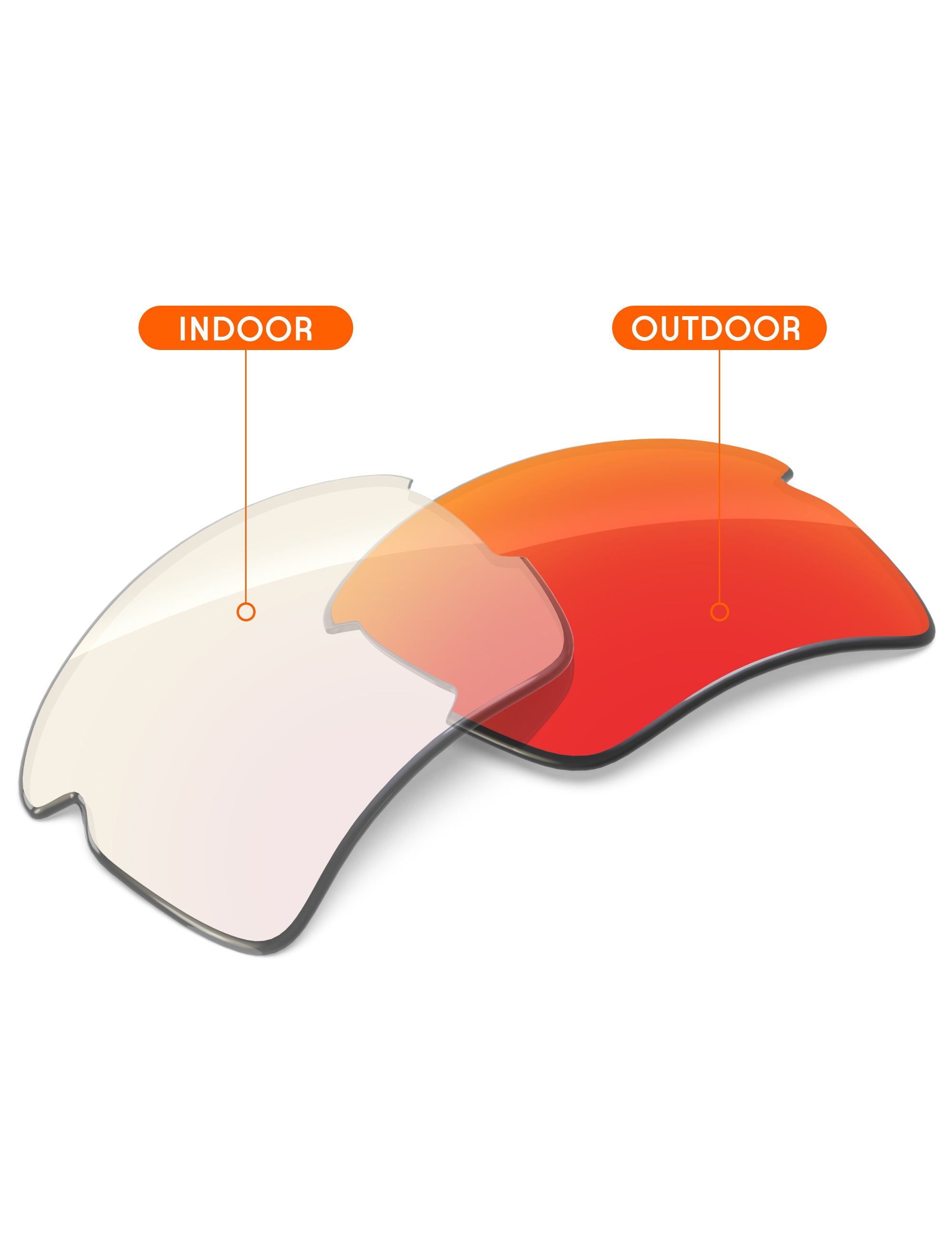Fire Red FlashMirror™ Photochromic-Non-Polarized