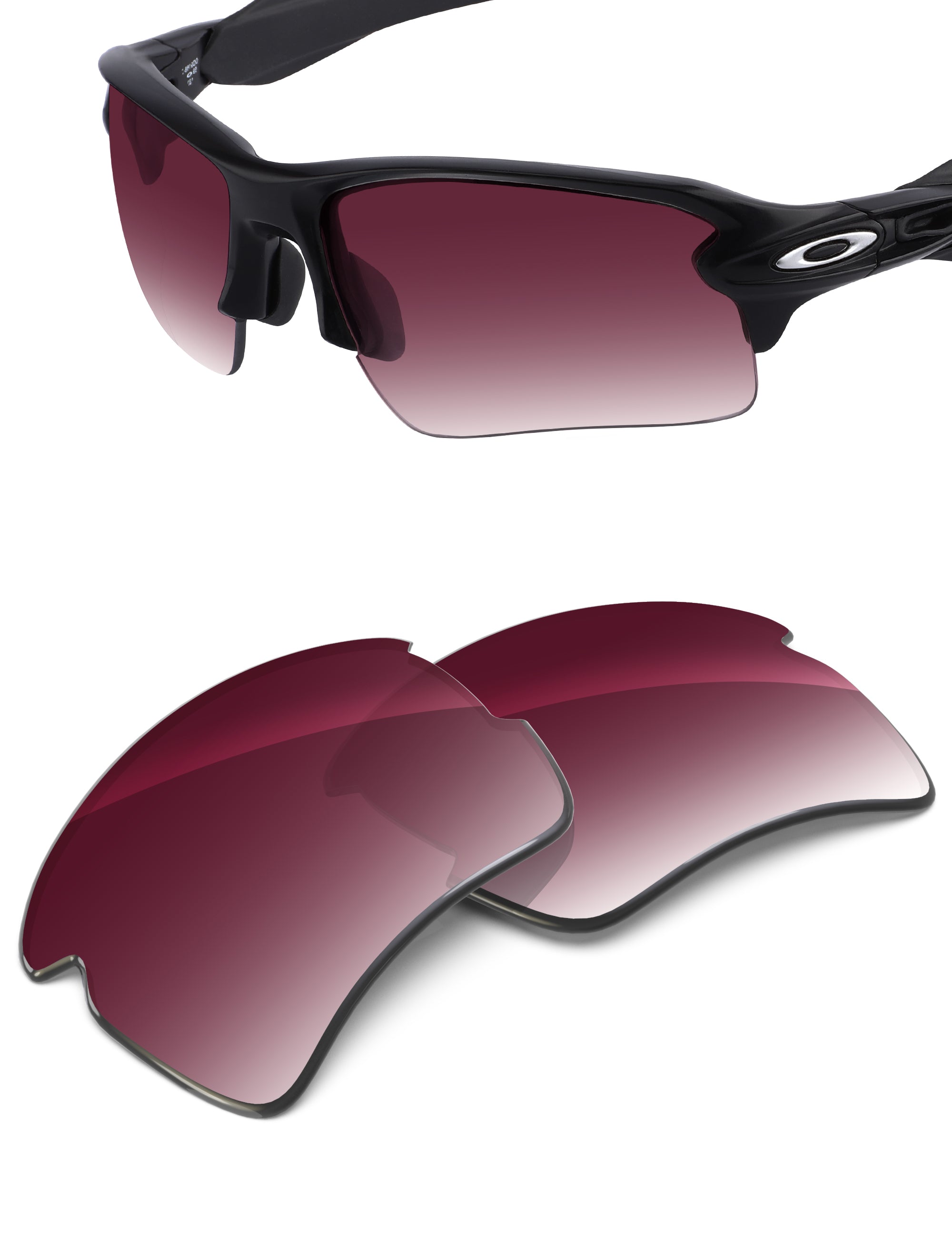 Wine Red Gradient-Non-Polarized
