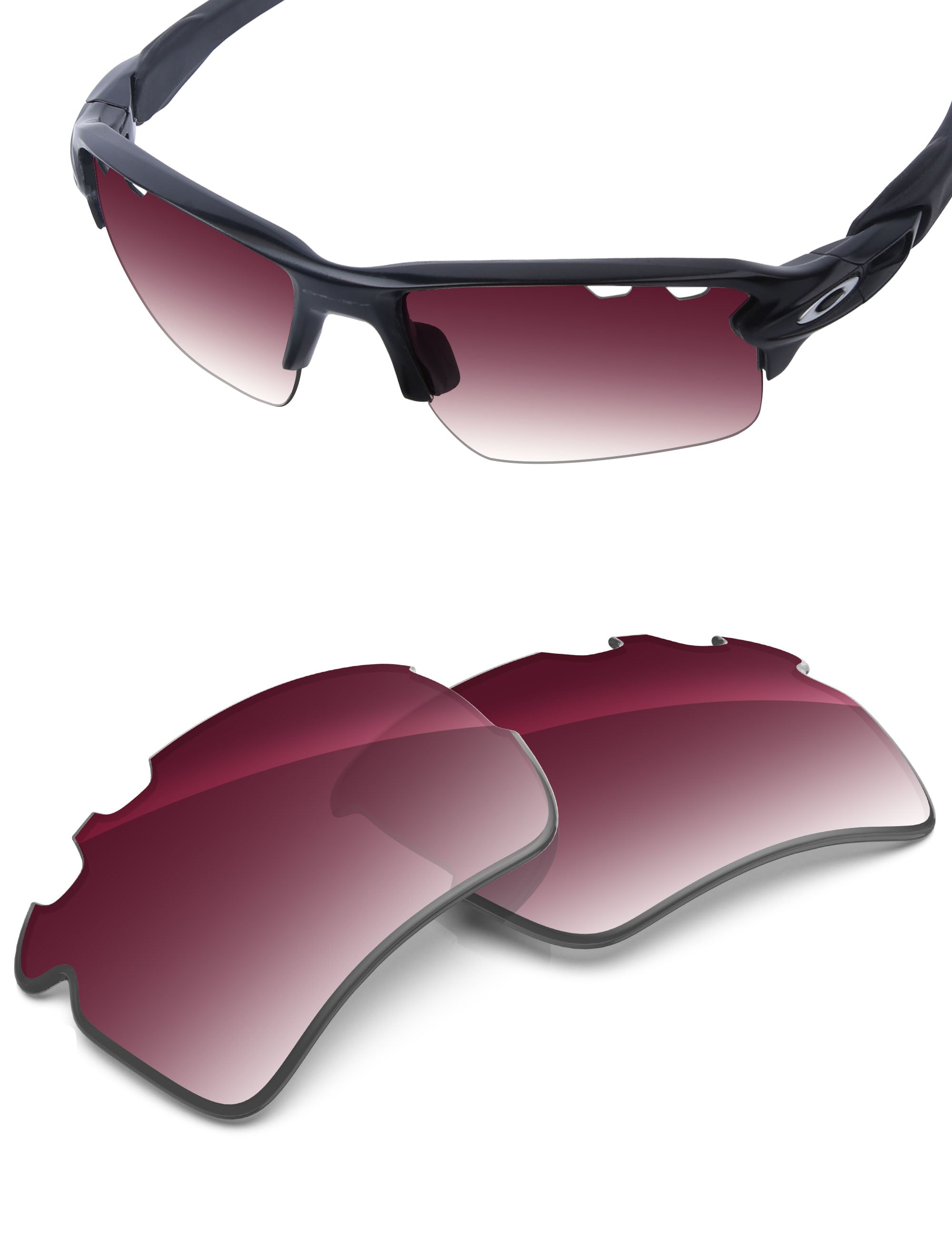 Wine Red Gradient-Non-Polarized