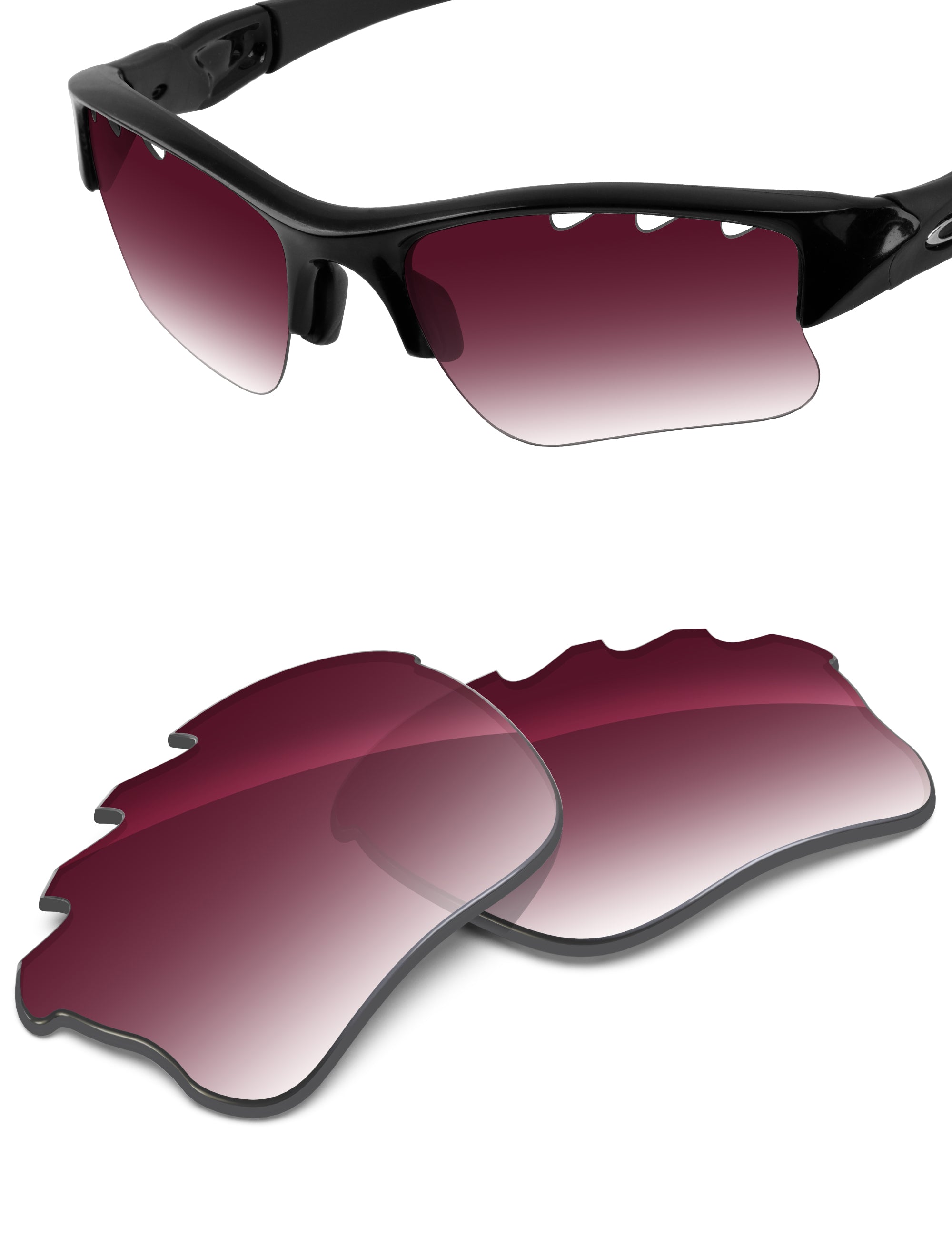 Wine Red Gradient-Non-Polarized