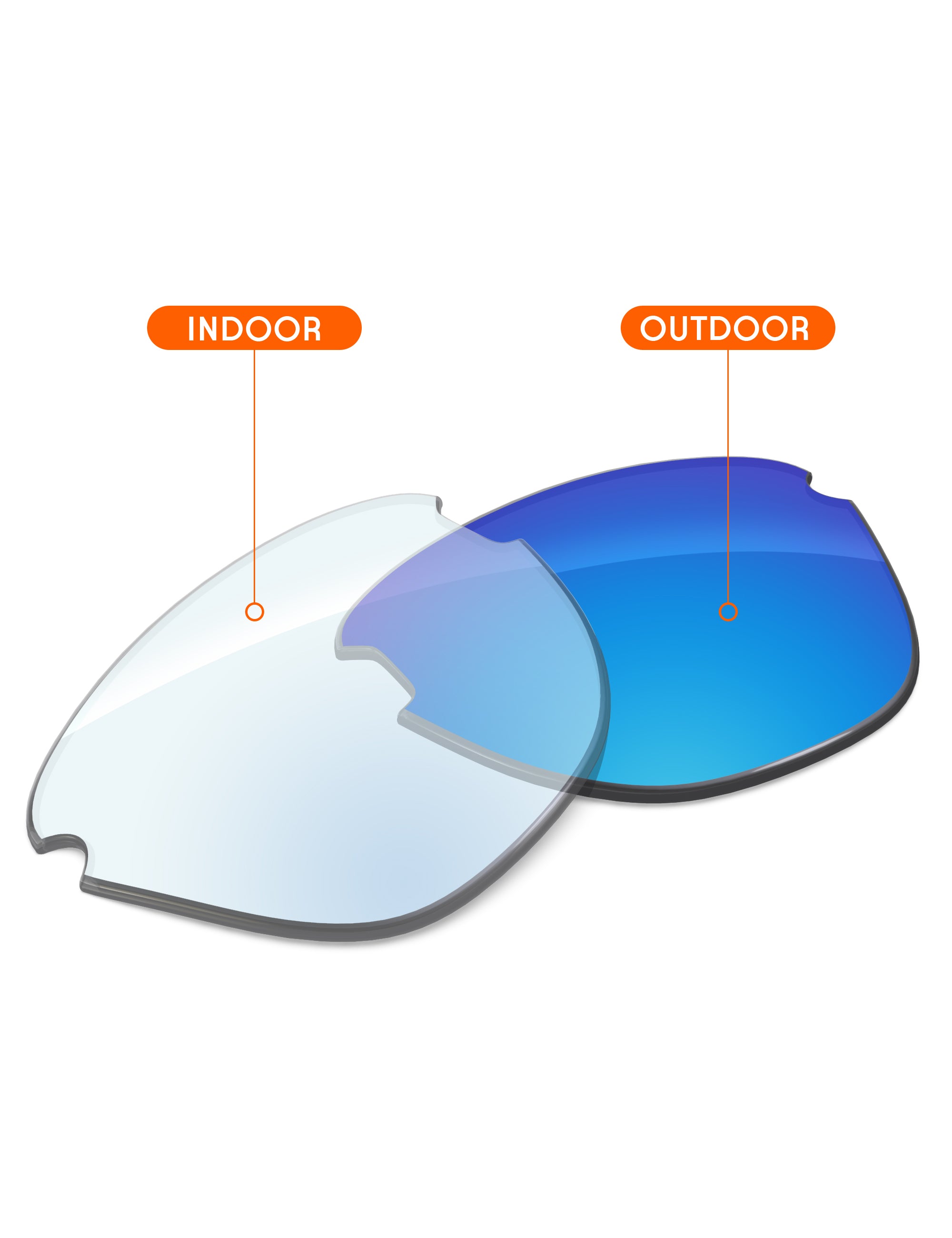 Sky Blue FlashMirror™ Photochromic-Non-Polarized