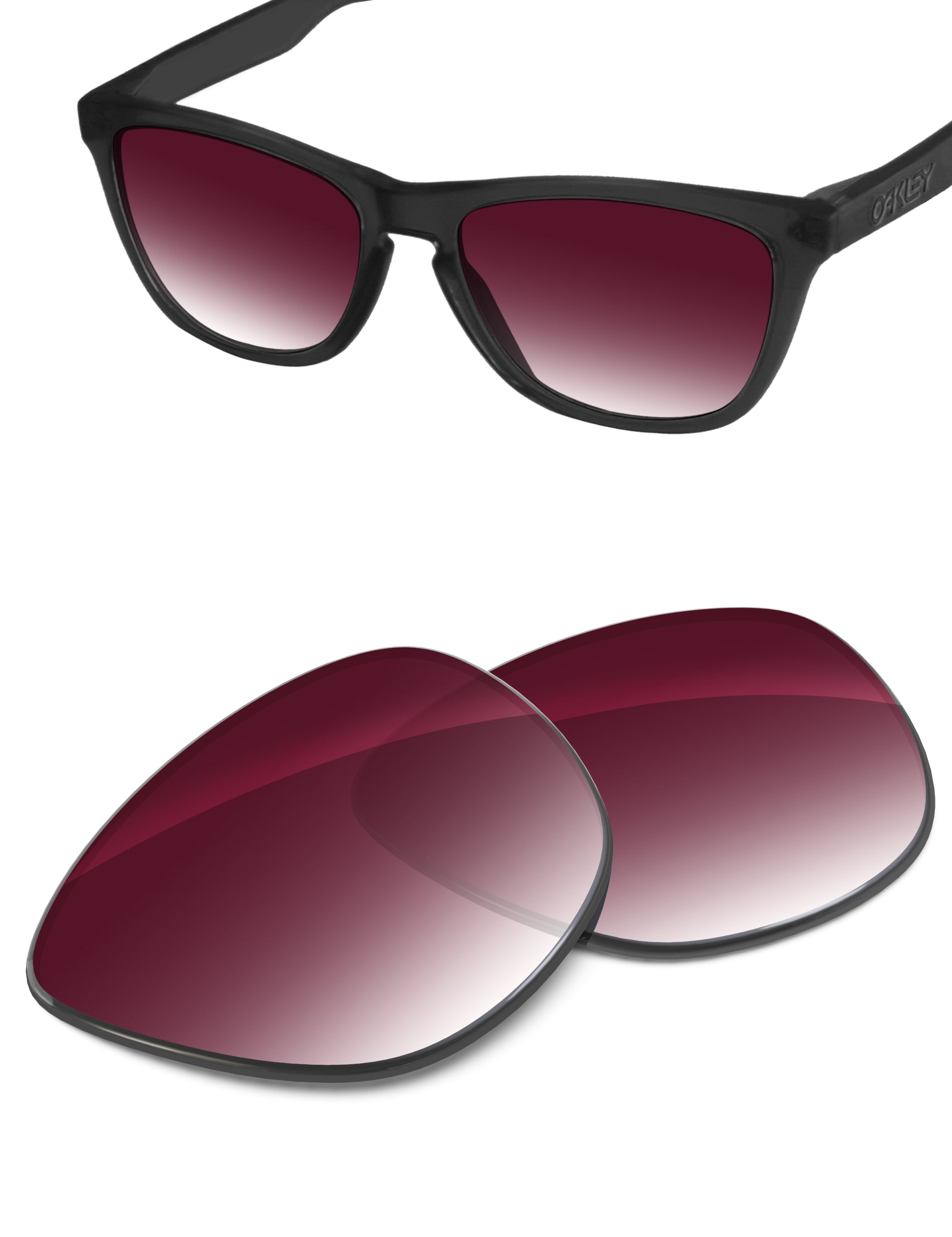 Wine Red Gradient-Non-Polarized