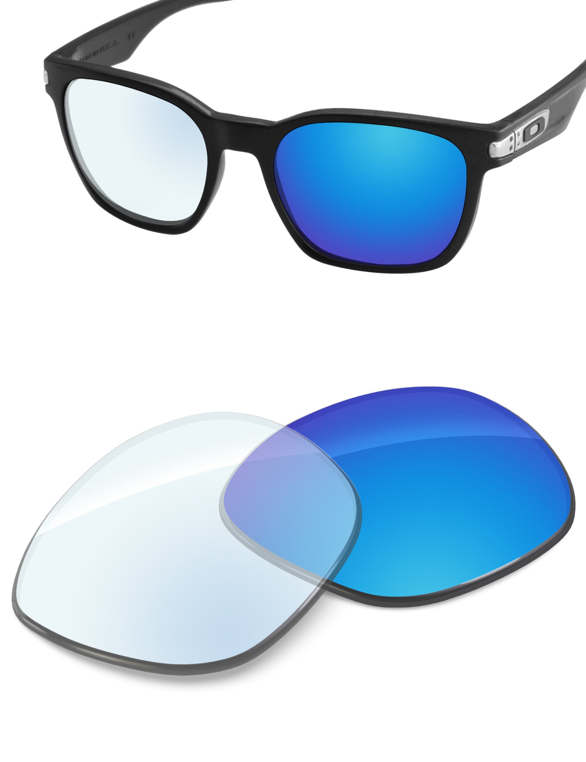 Sky Blue FlashMirror™ Photochromic-Non-Polarized