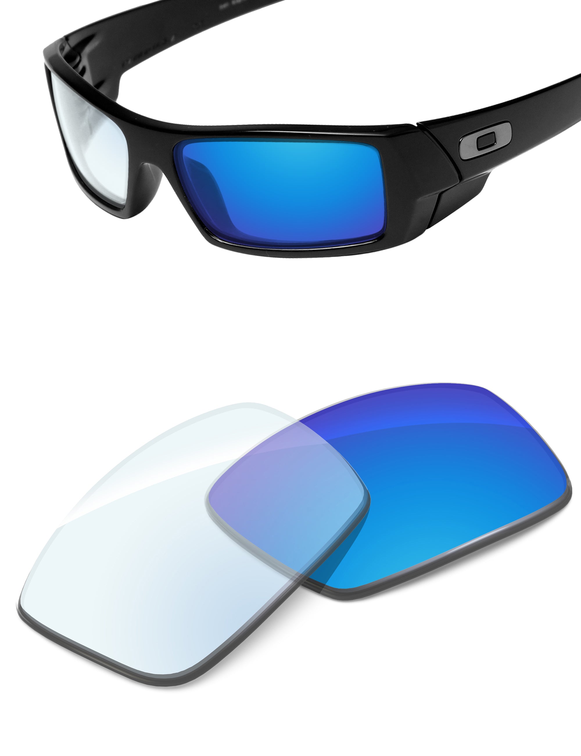 Sky Blue FlashMirror™ Photochromic-Non-Polarized
