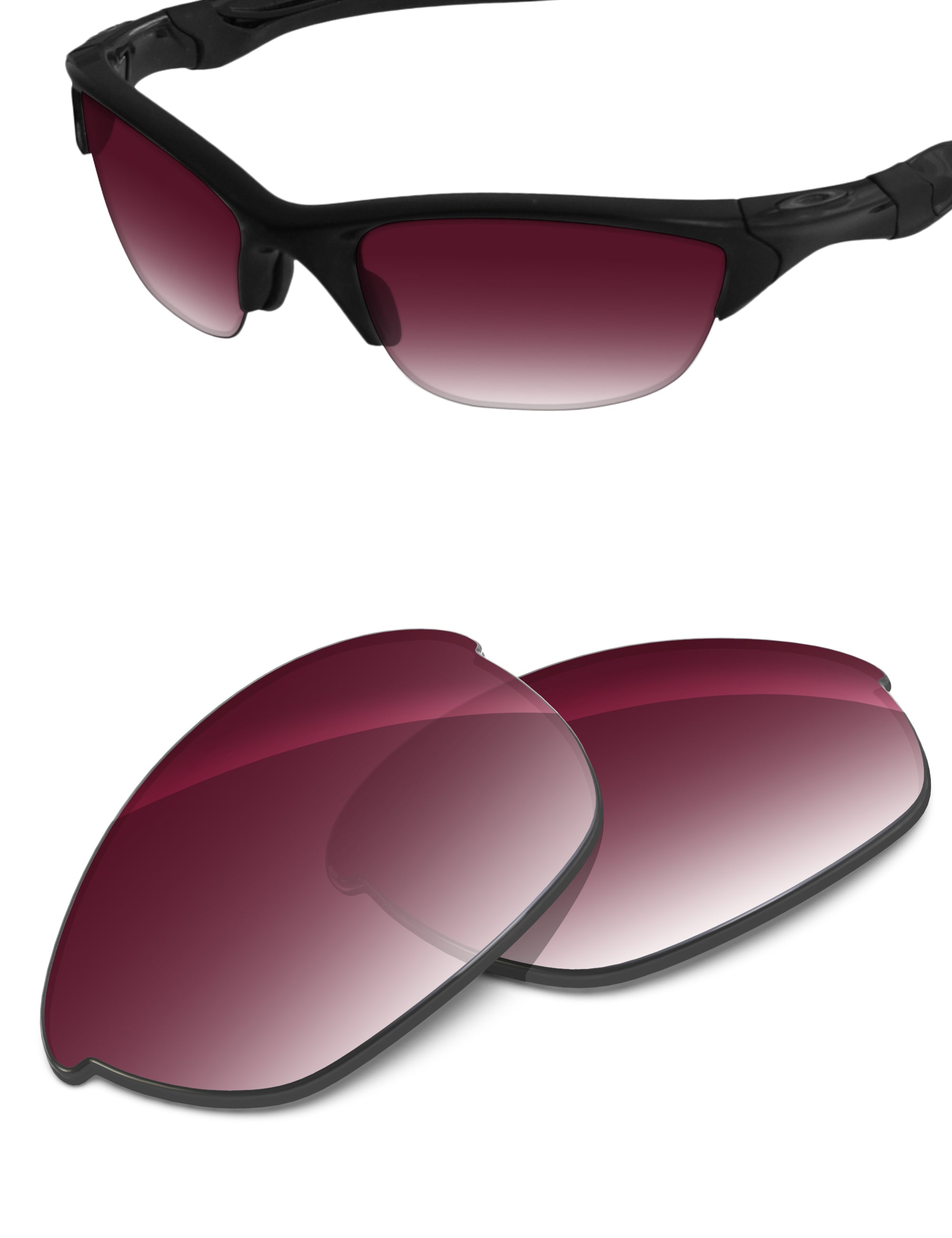 Wine Red Gradient-Non-Polarized