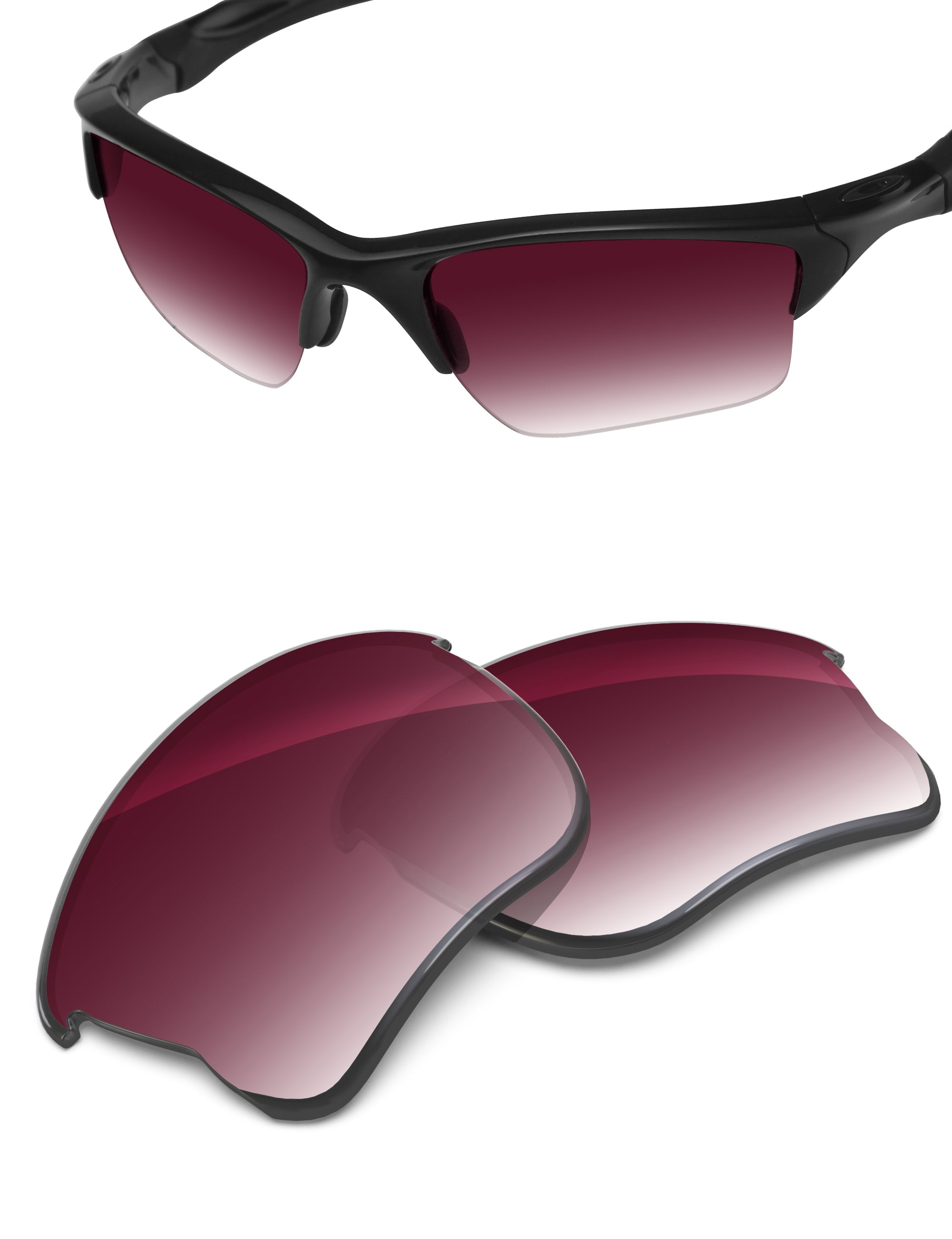 Wine Red Gradient-Non-Polarized