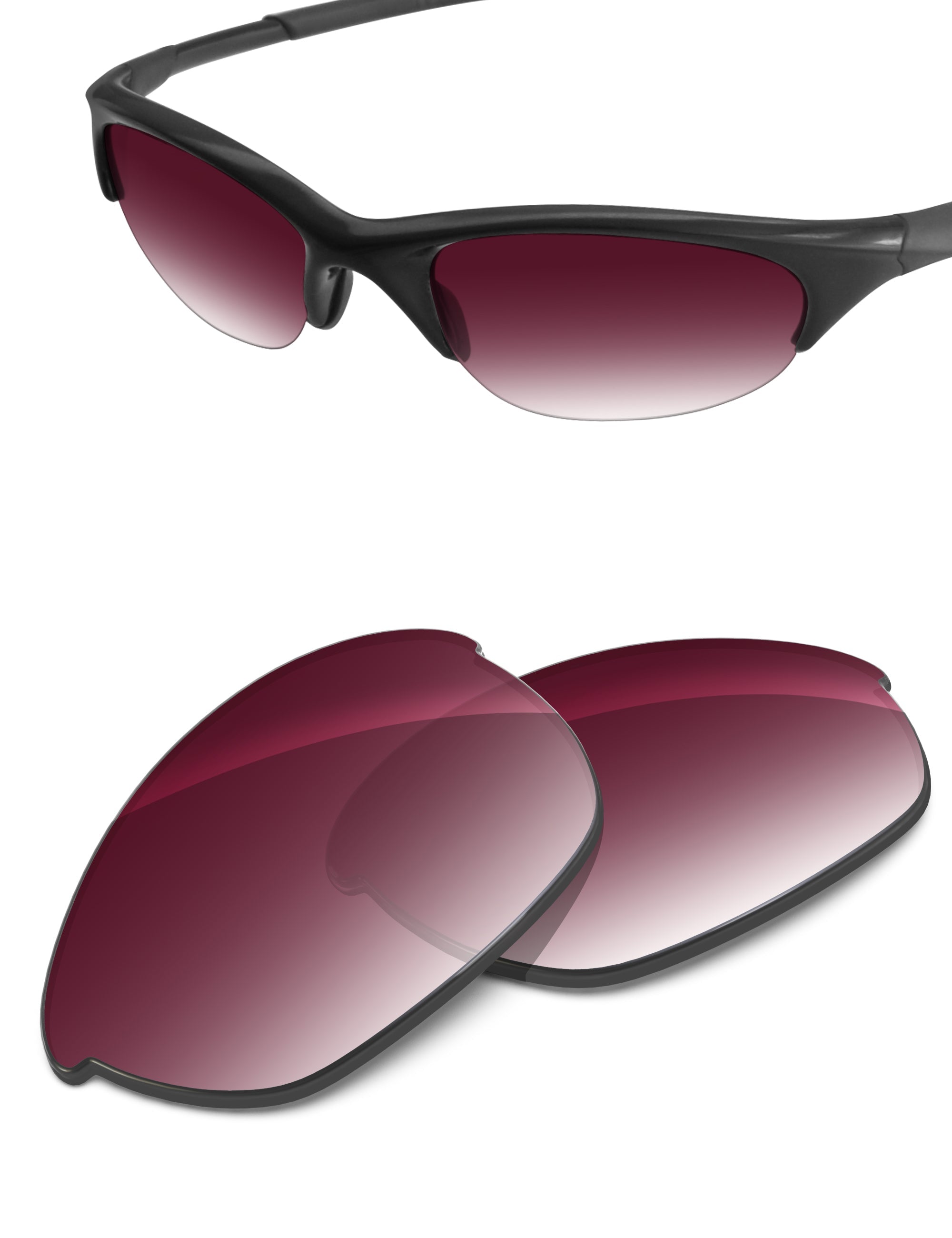Wine Red Gradient-Non-Polarized